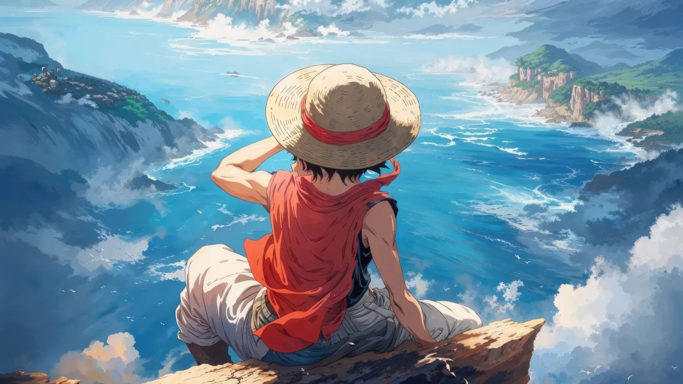 1366x768 wallpaper 1366x768 monkey d. luffy
