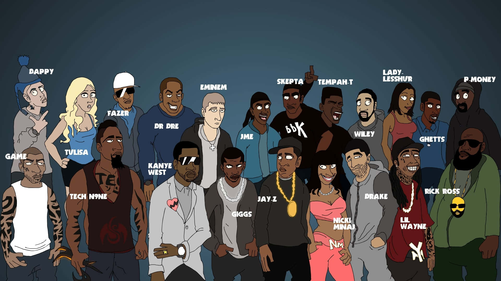 1920x1080 Aesthetic Rapper Picture. Wallpaper