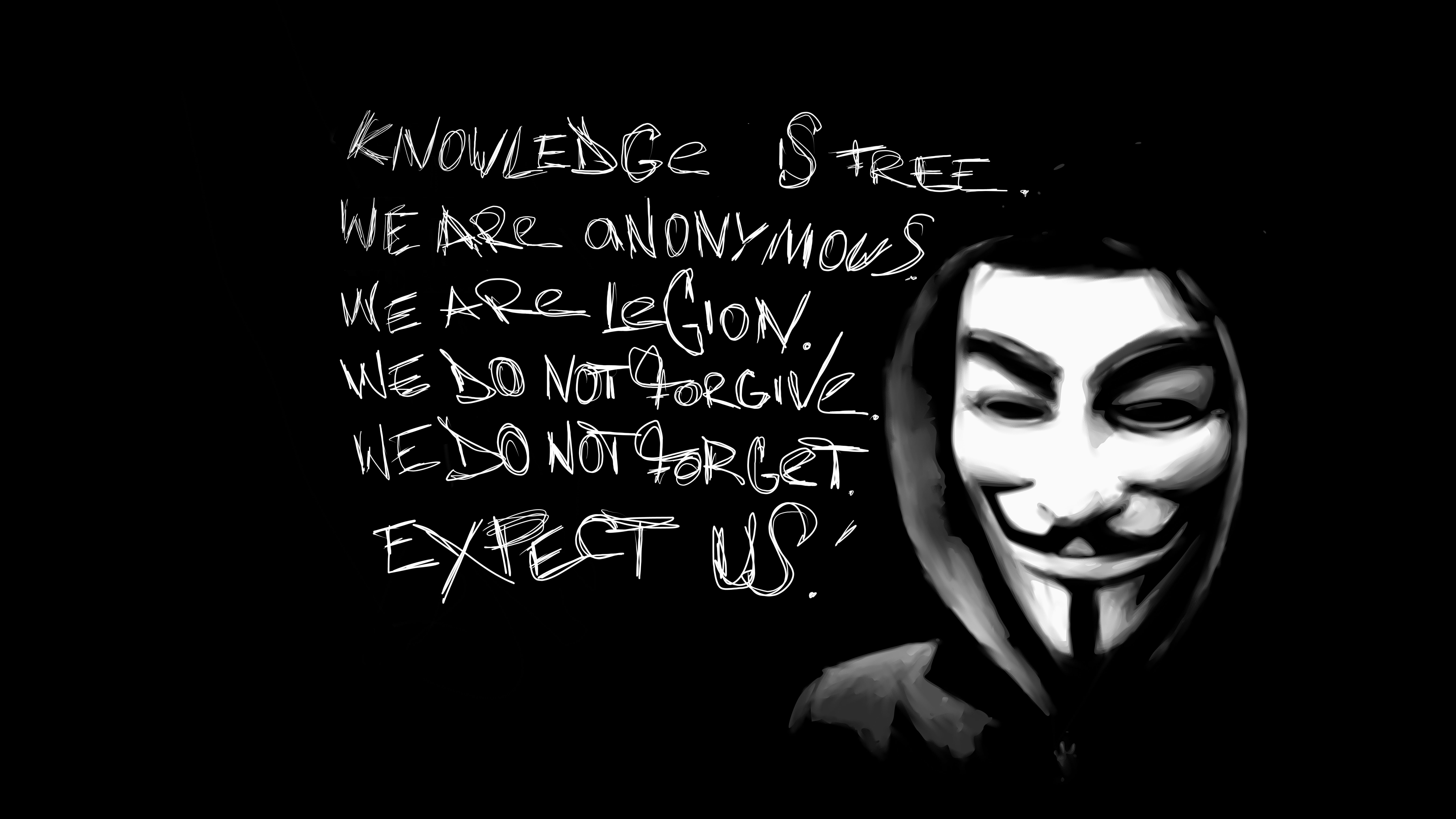 8536x4800 Anonymous Revolution Ultra HD Wallpaper