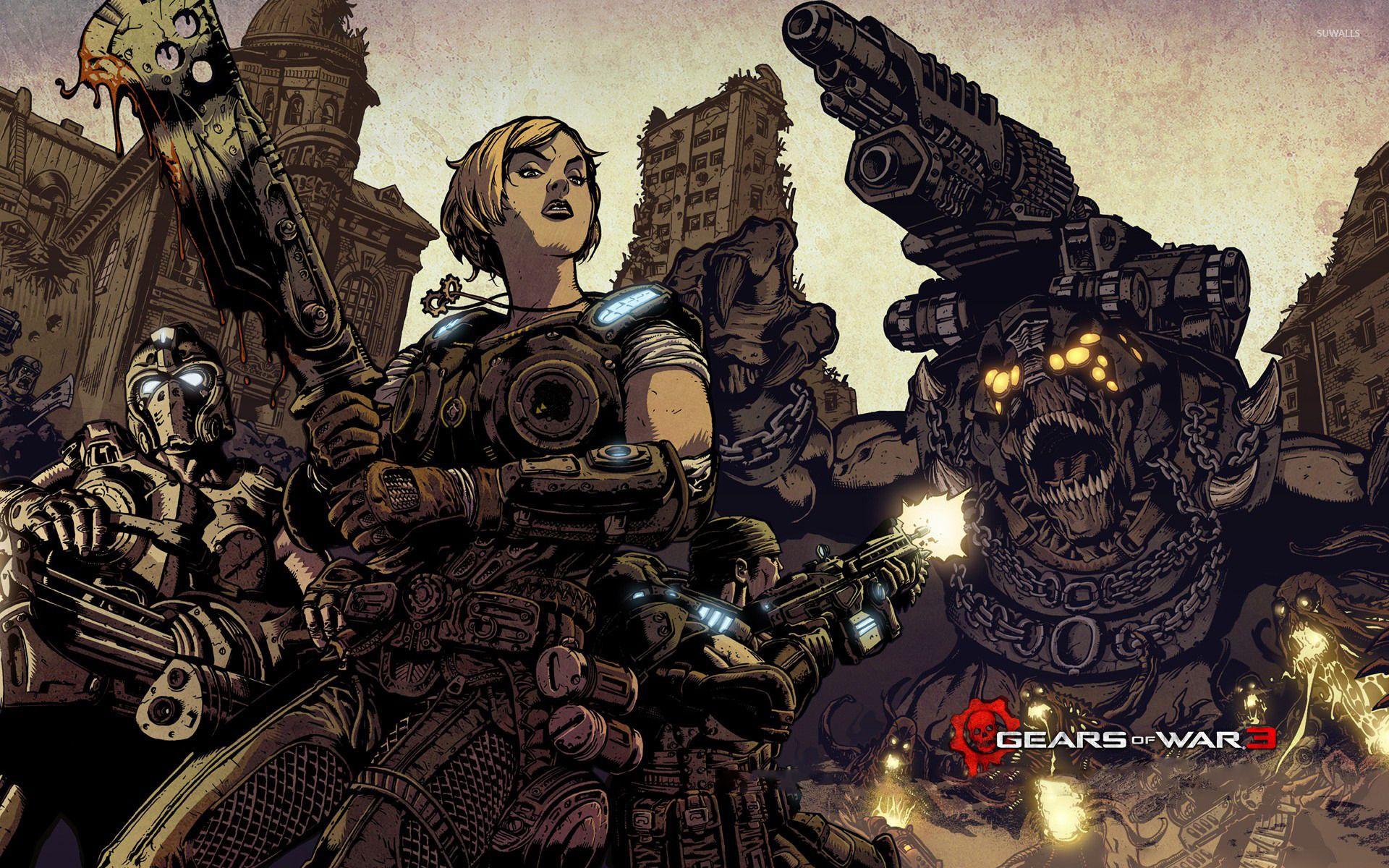1920x1200 Gears Of War 3 Background
