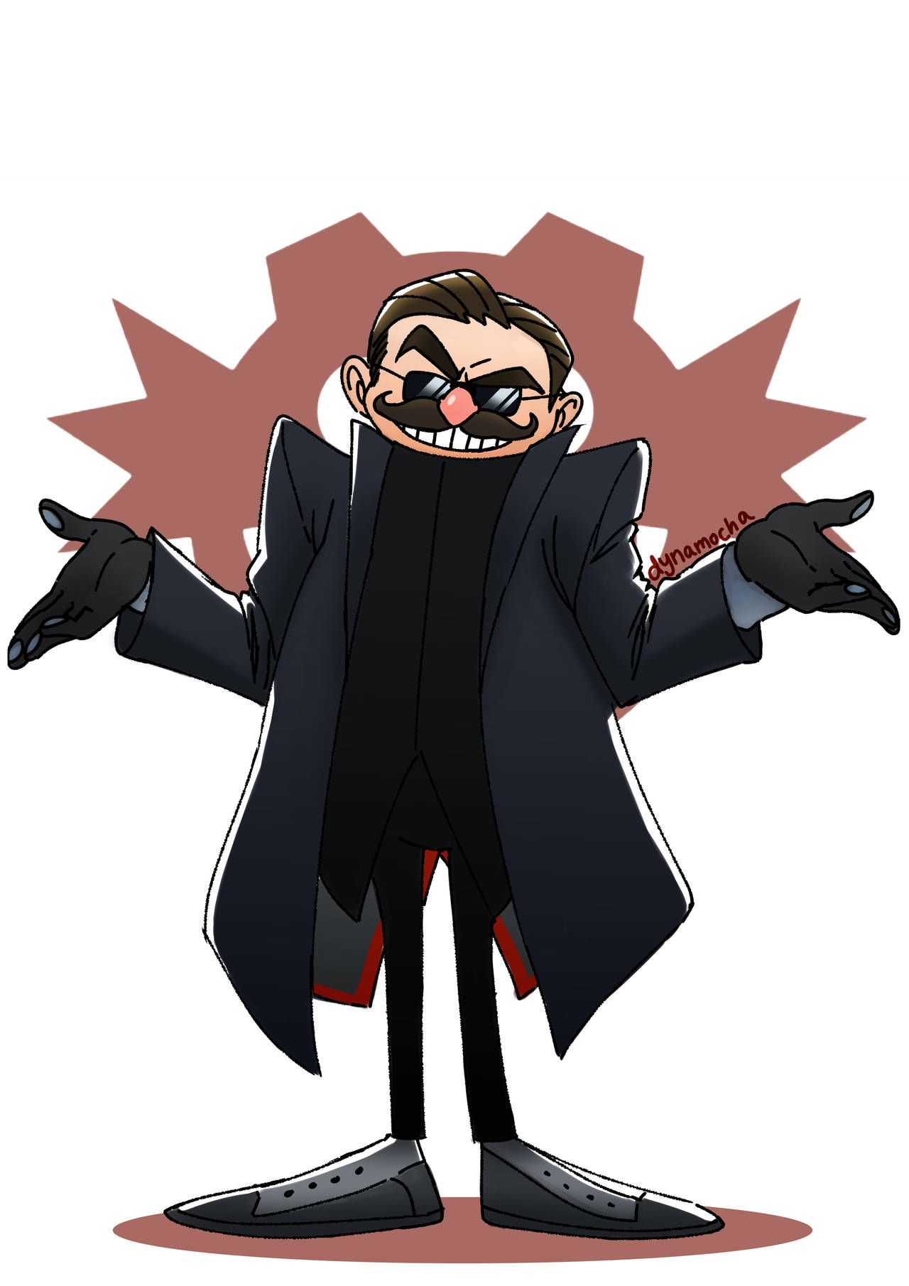 1280x1810 Doctor Eggman In Black Suit Wallpaper