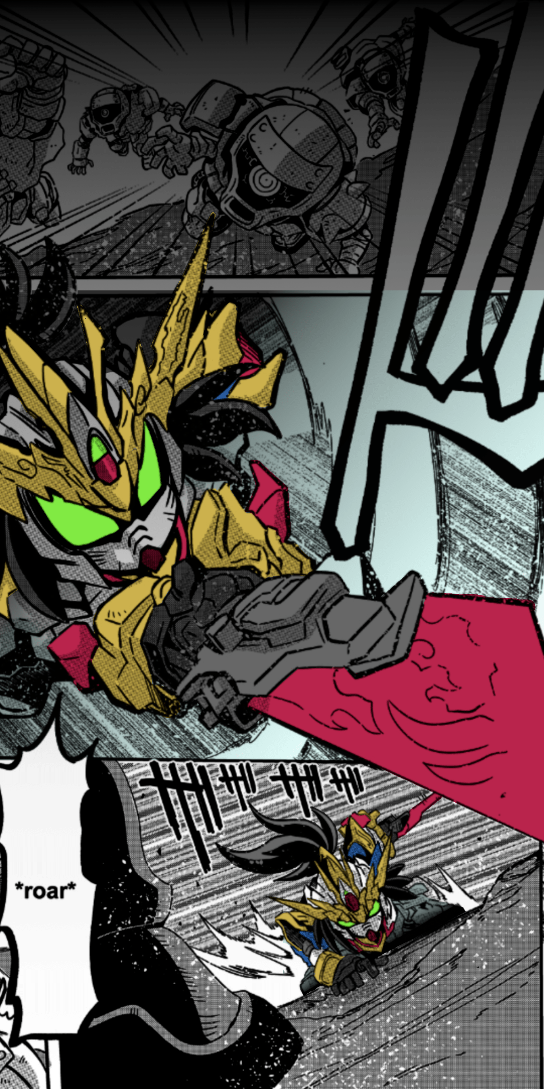 1080x2160 Gundam wallpaper using the new SD Manga