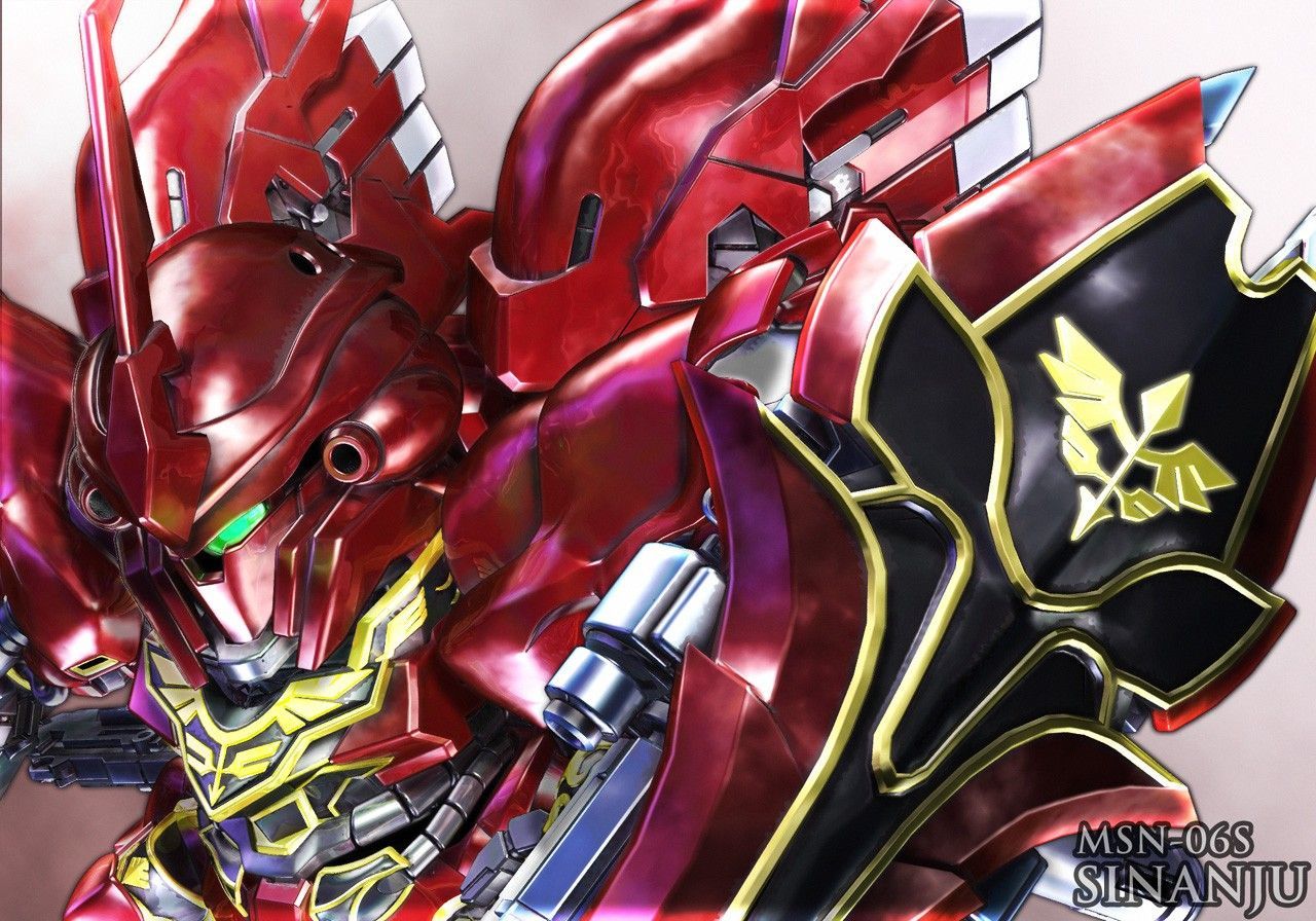 1280x896 SD Super Deformed MSN 06S Sinanju Wallpaper