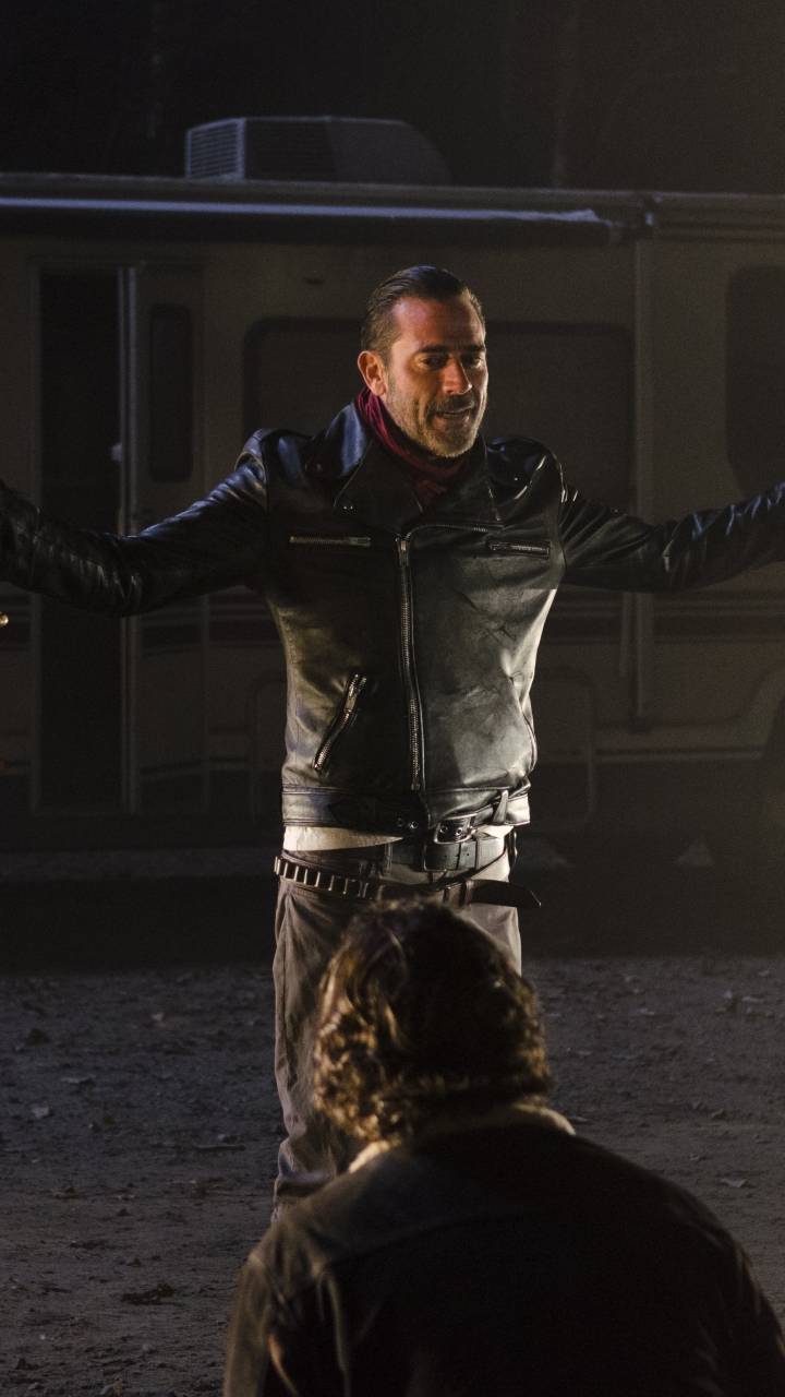 720x1280 negan and rick Wallpaper