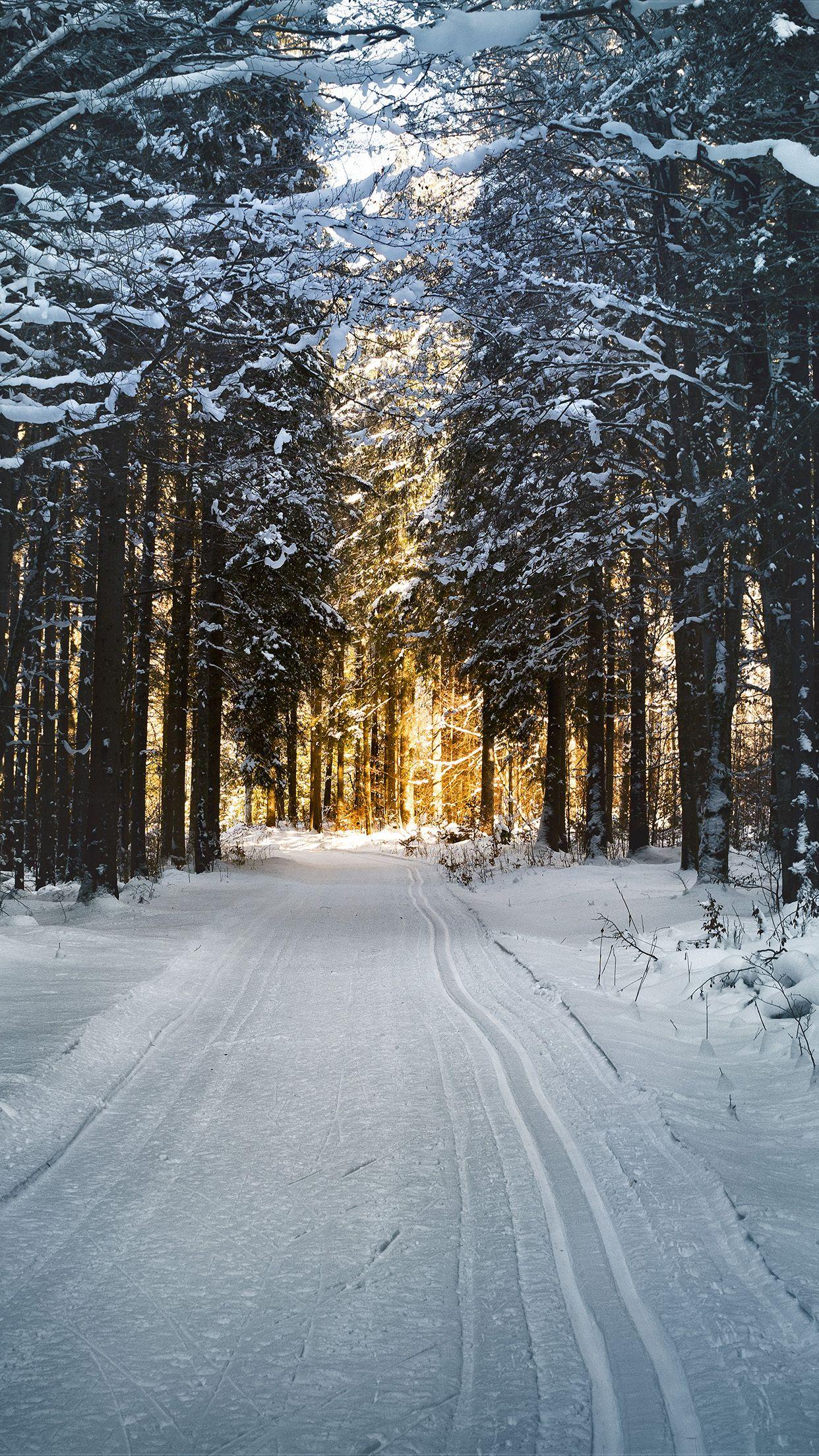 1242x2208 iPhone7 wallpaper. snow street