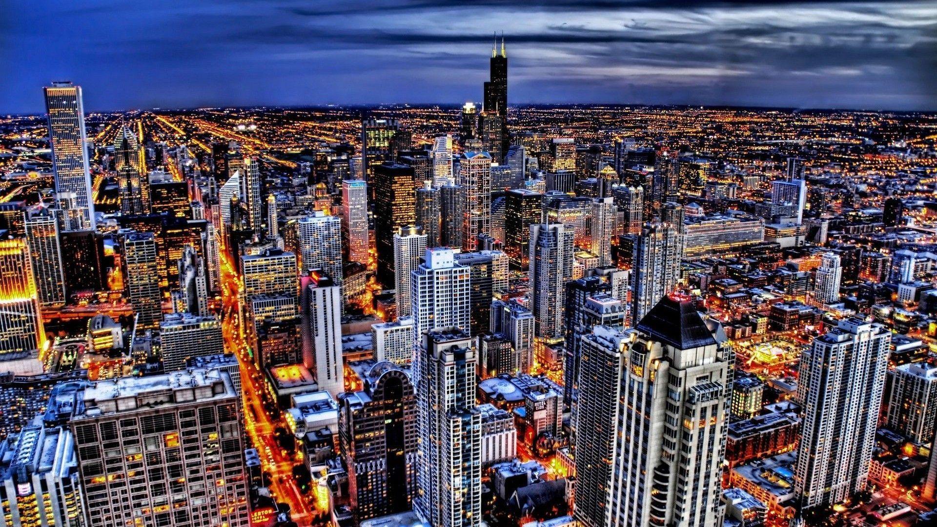 1920x1080 Chicago Skyline HD Wallpaper