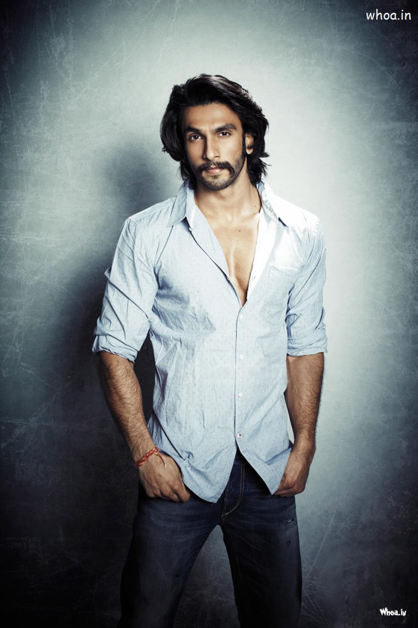 850x1275 Ranveer Singh White Shirt With Face Closeup HD Image