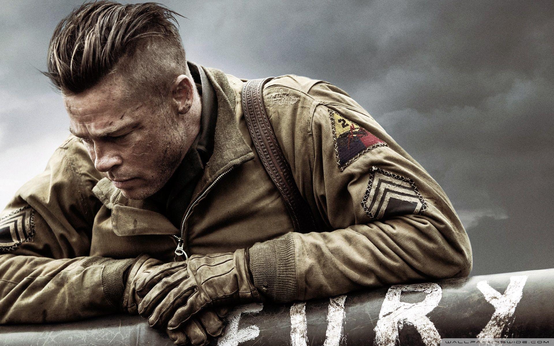1920x1200 Fury Brad Pitt ❤ 4K HD Desktop Wallpaper for 4K Ultra HD TV