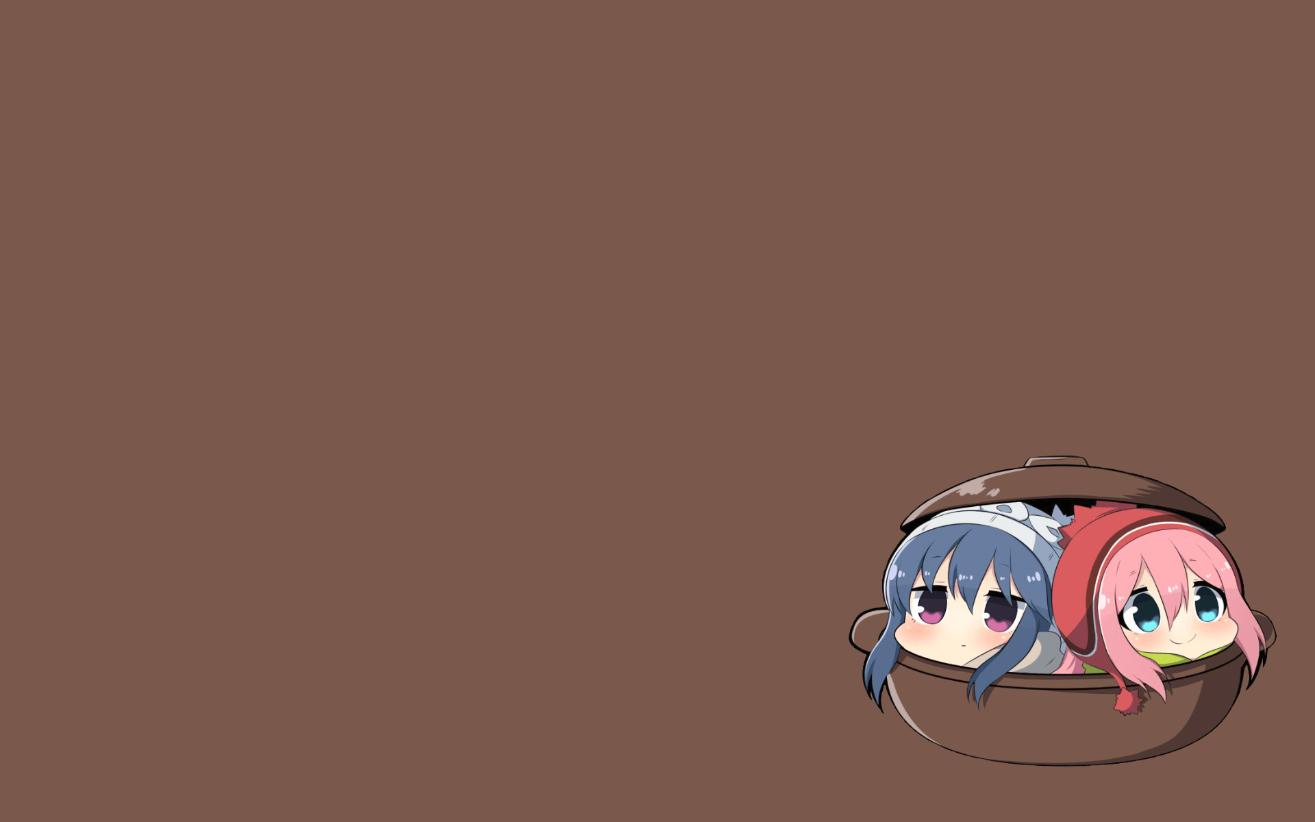 1920x1200 anime, #simple background, #Nadeshiko Kagamihara, #Rin Shima