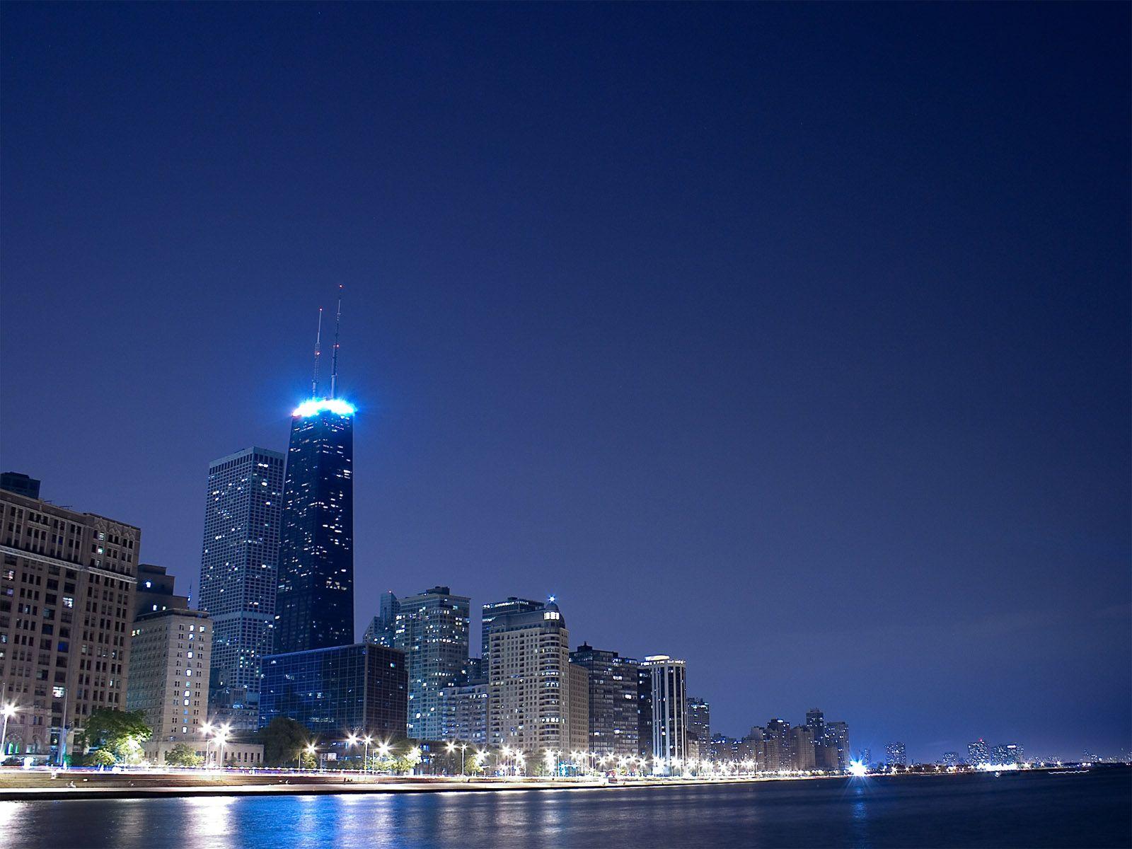 1600x1200 John Hancock Center Chicago Skyline Desktop Wallpaper