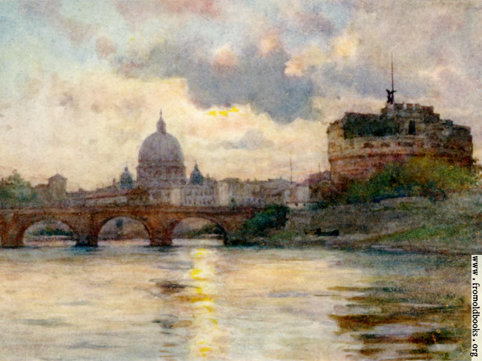 1600x1200 St. Peter's Rome from the River Tiber