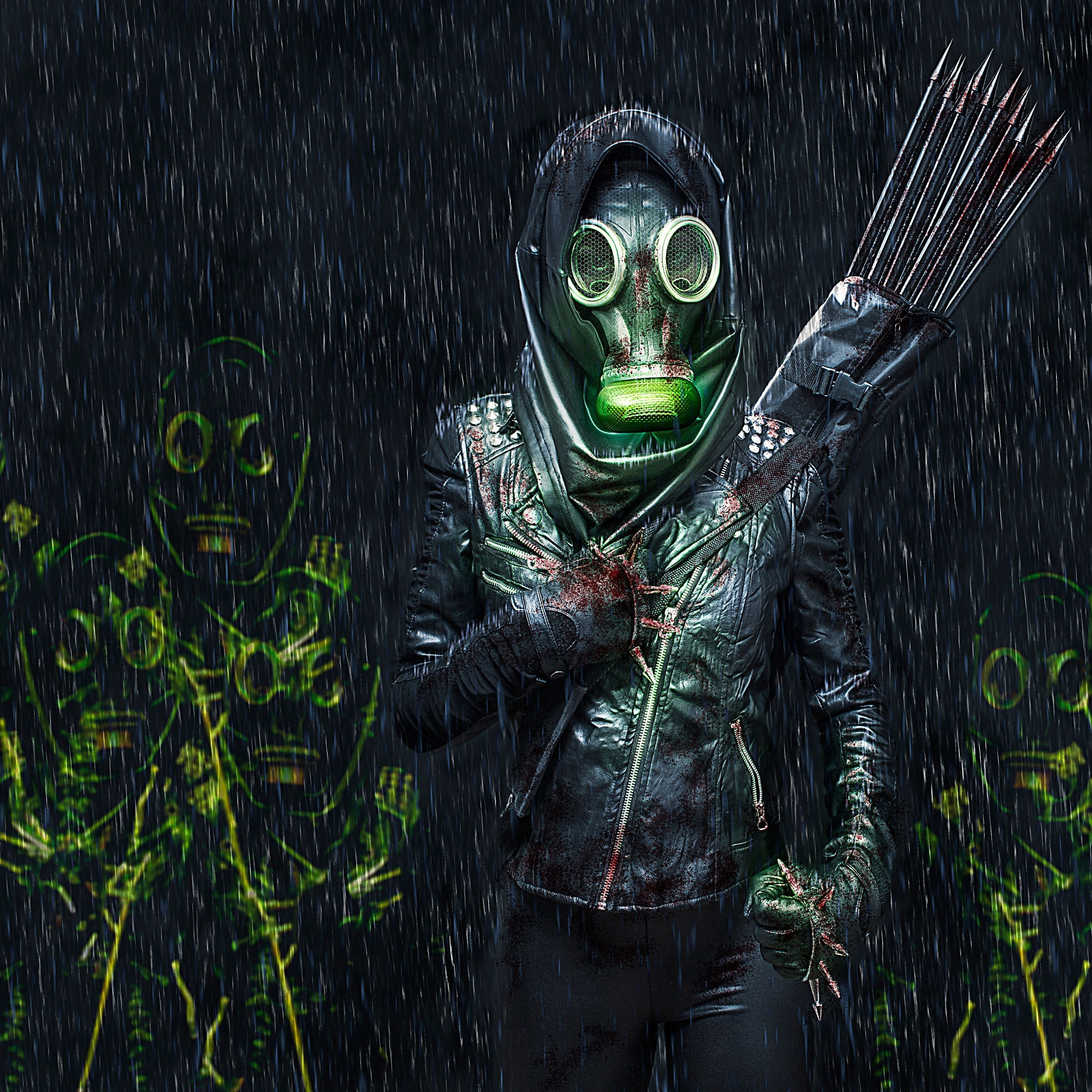 2732x2732 Person in Mask Wallpaper 4K, Fighter