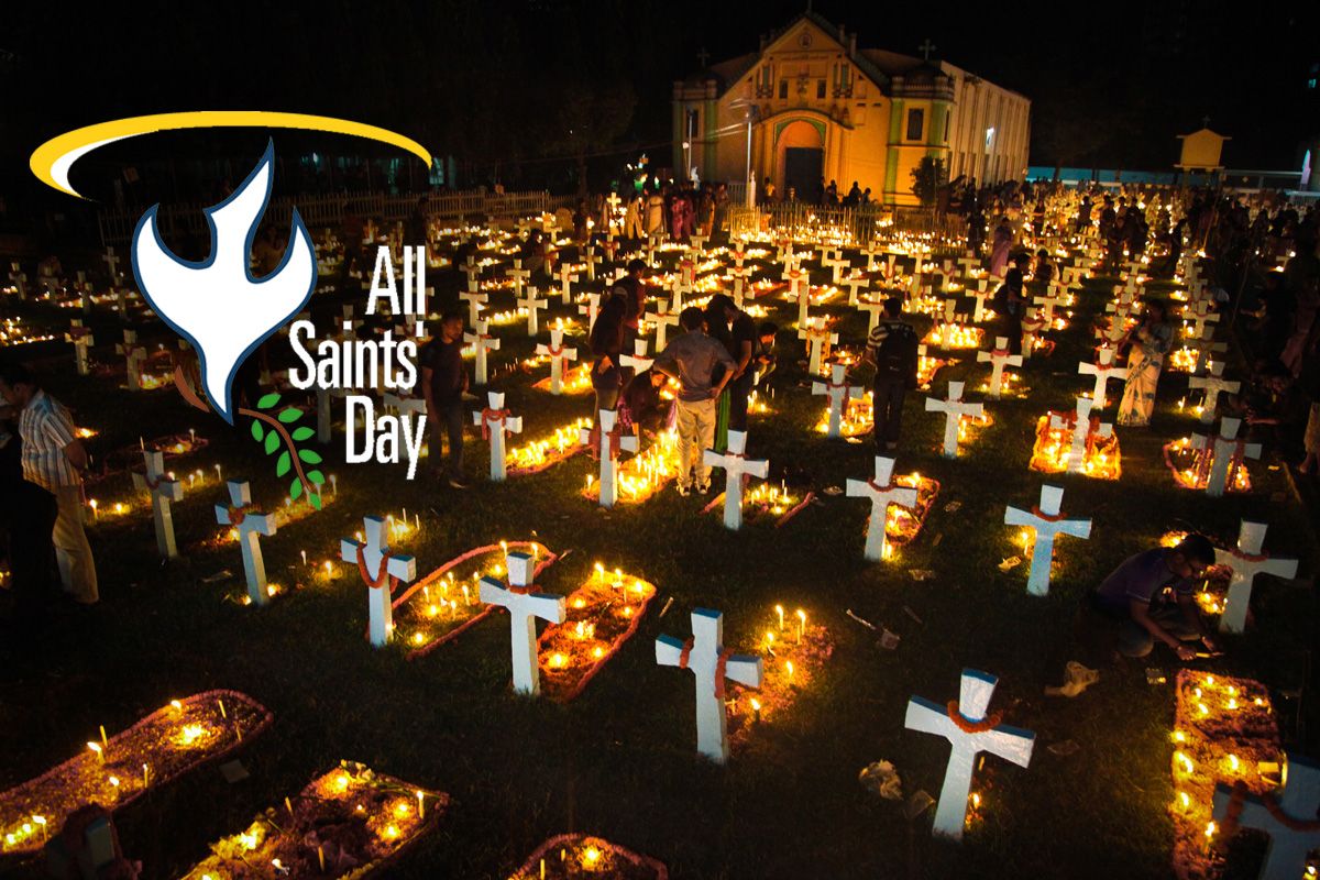 1200x800 All Saints Day Souls Graveyard Hd Image