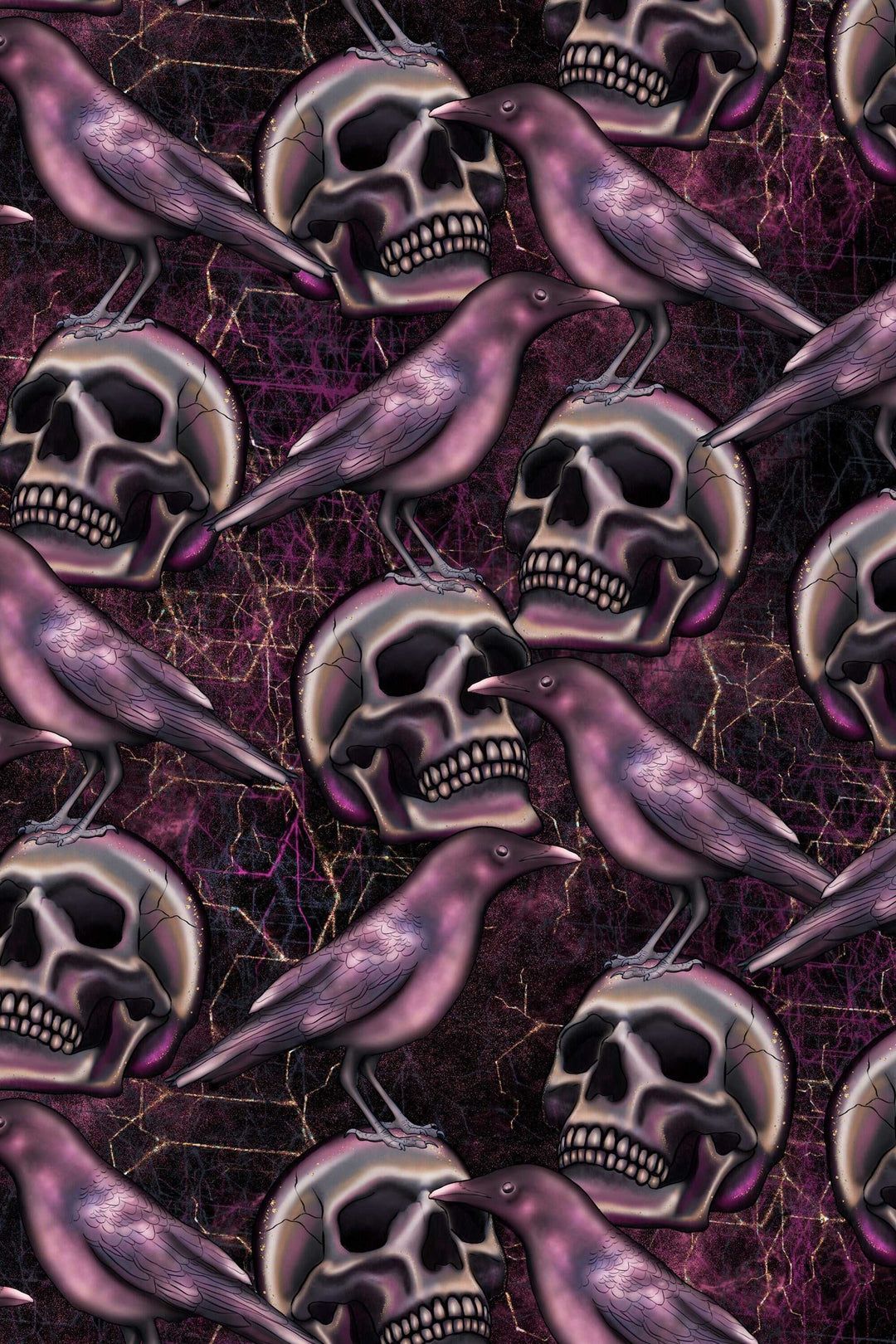 1080x1620 stick wallpaper with spooky skulls