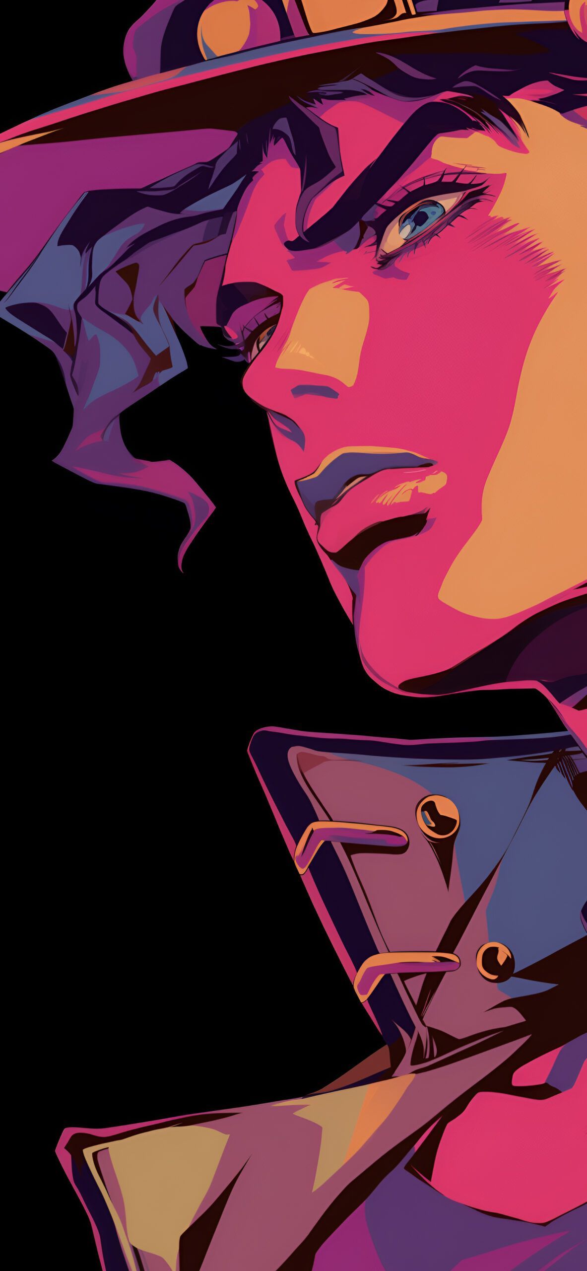 1183x2560 Jotaro Kujo Vibrant Art Wallpaper