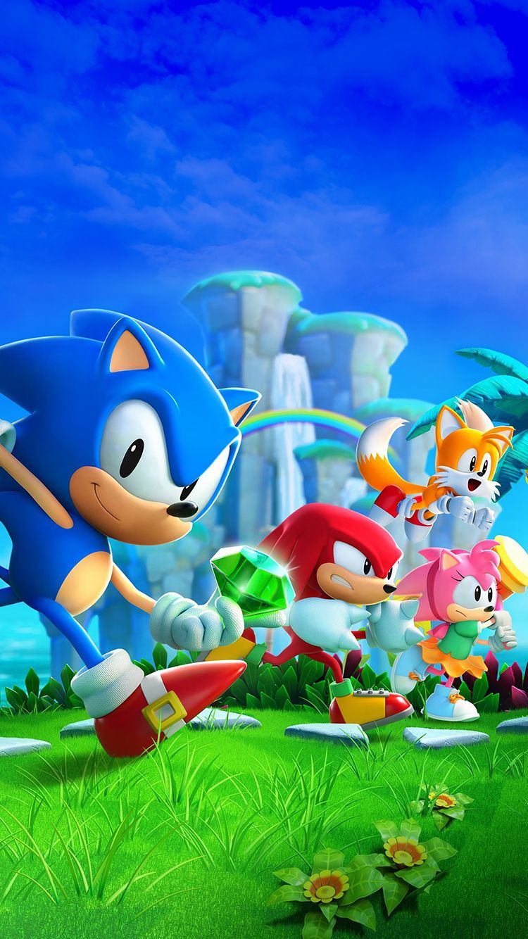 750x1334 Sonic Superstars Wallpaper