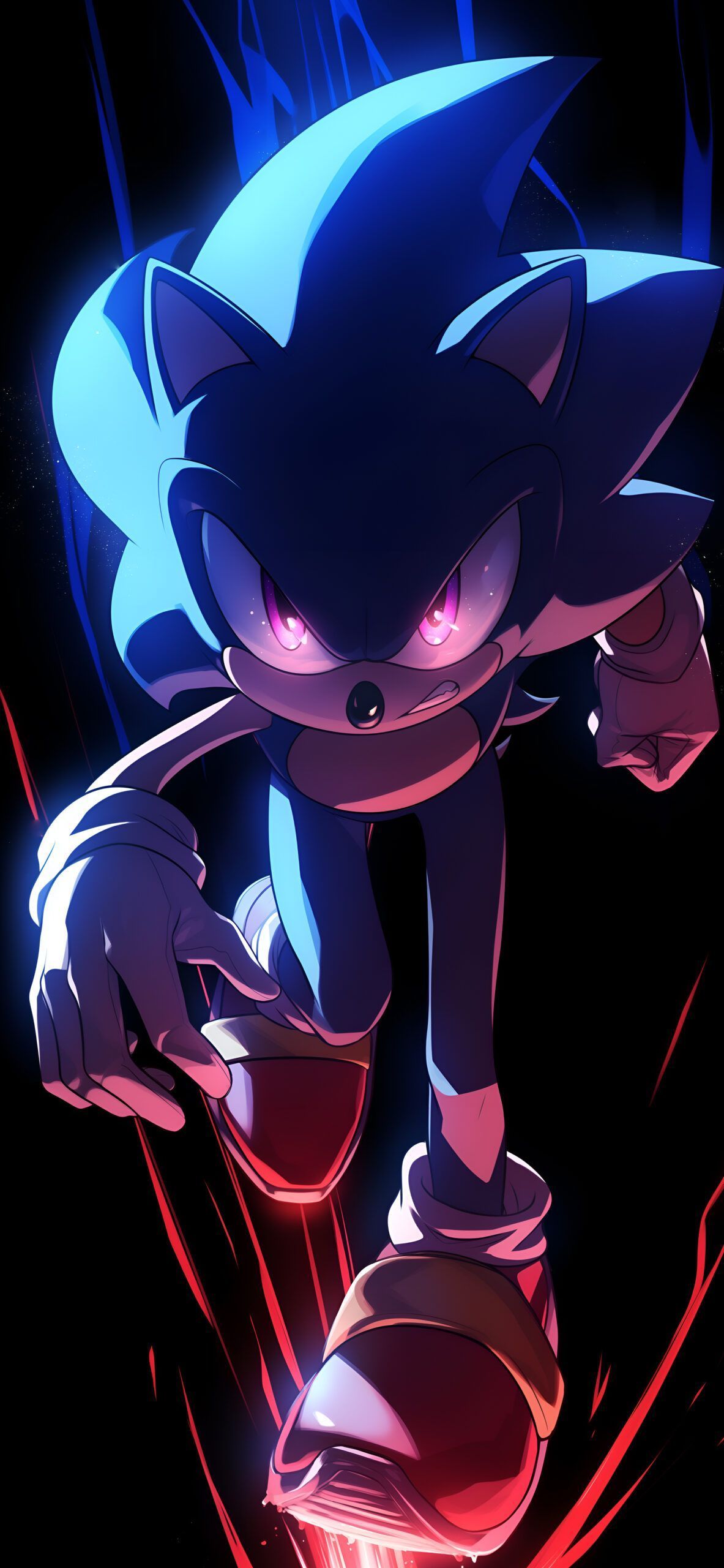 1183x2560 Sonic the Hedgehog Glowing Wallpaper