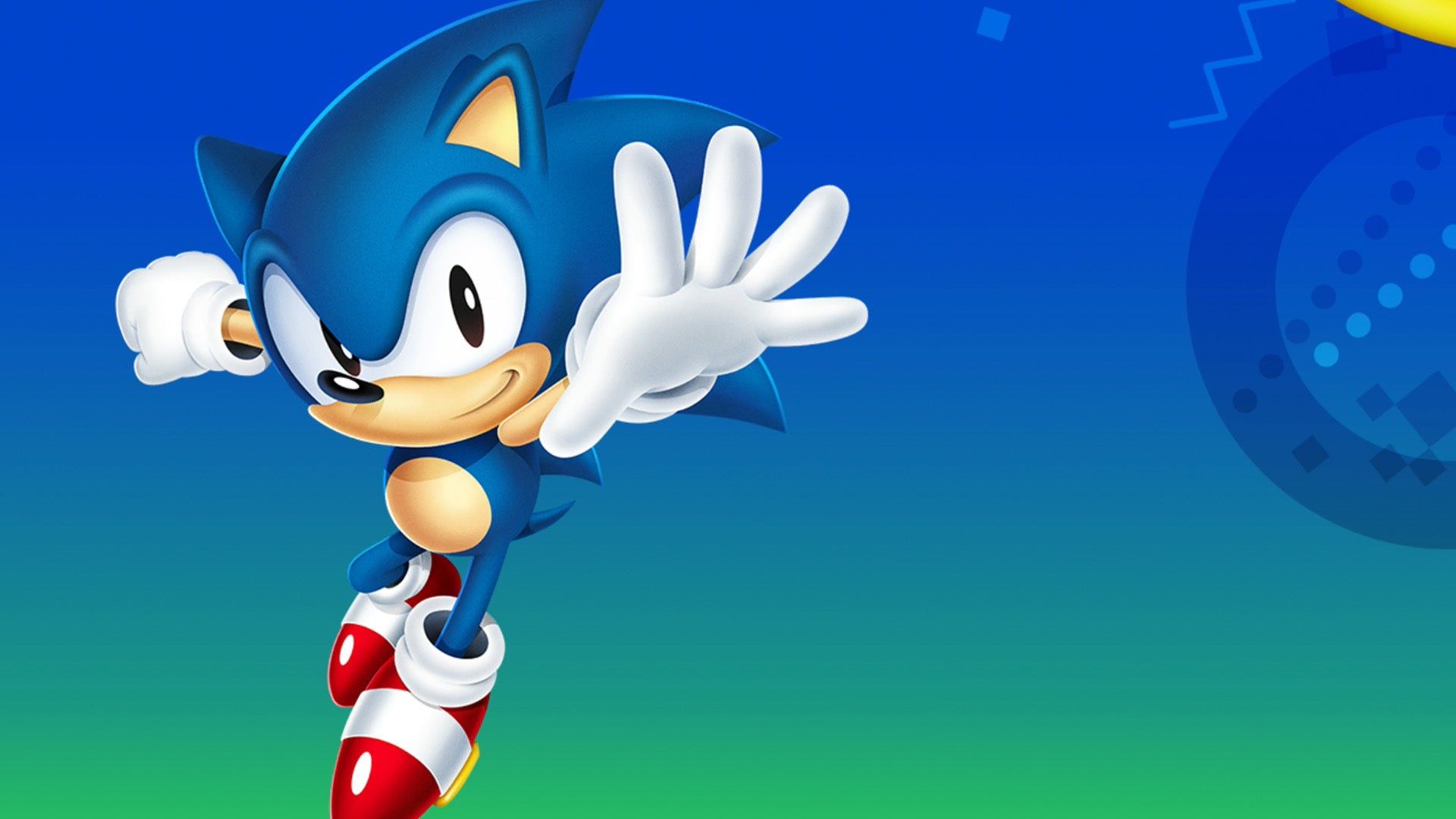 1920x1080 Sonic 2D Wallpaper