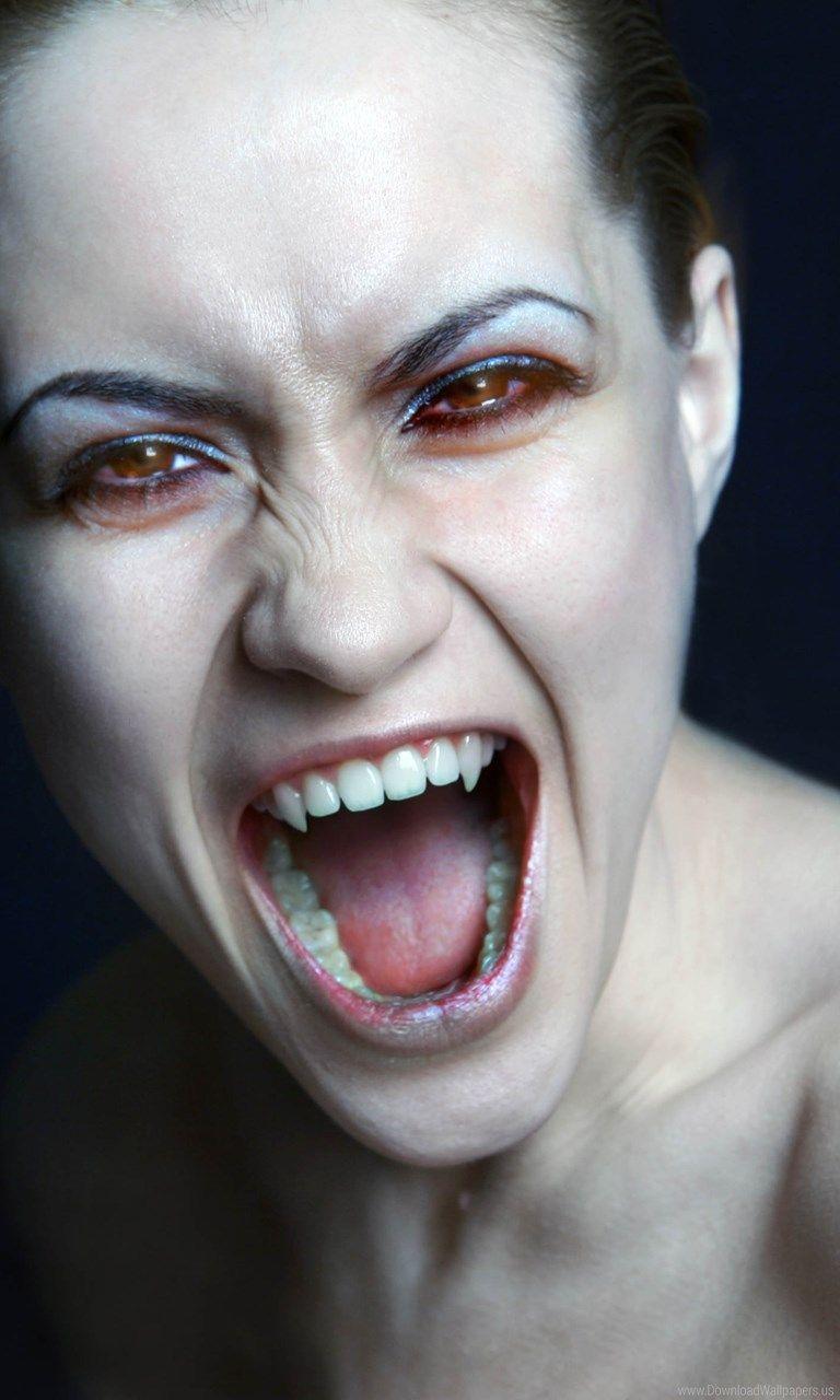 768x1280 Download HD 768x1280 Background, Fangs, Girl