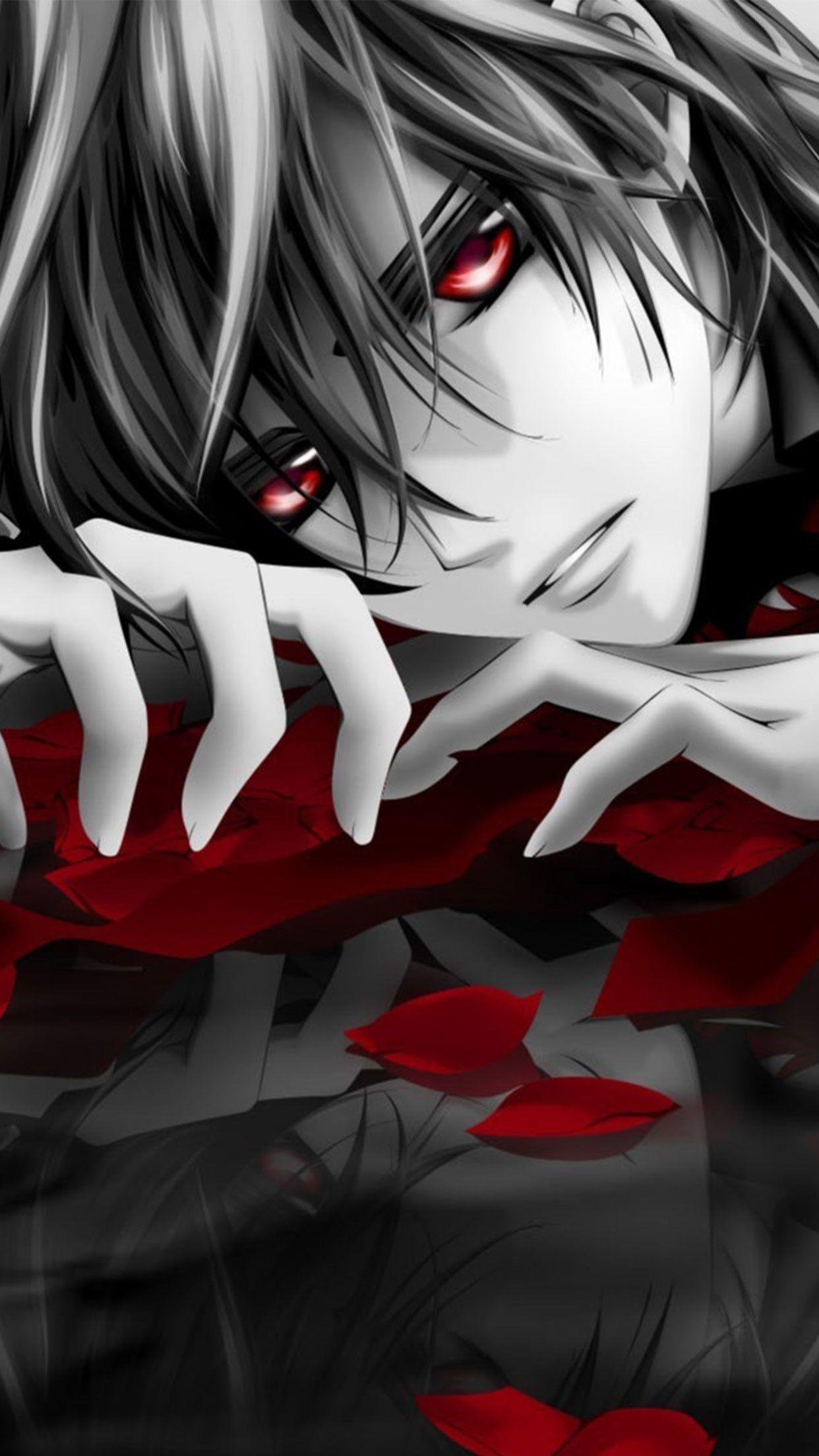 1242x2208 Anime Vampire Girl Wallpaper