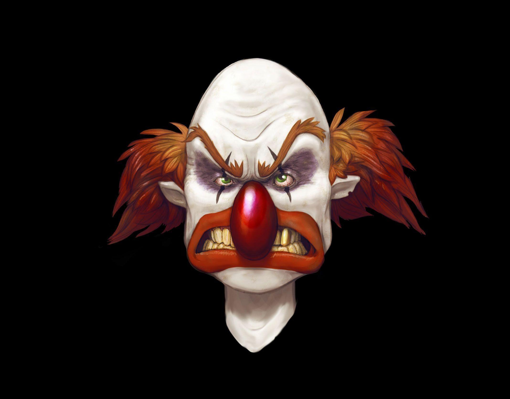 2136x1672 Creepy Clown Wallpaper