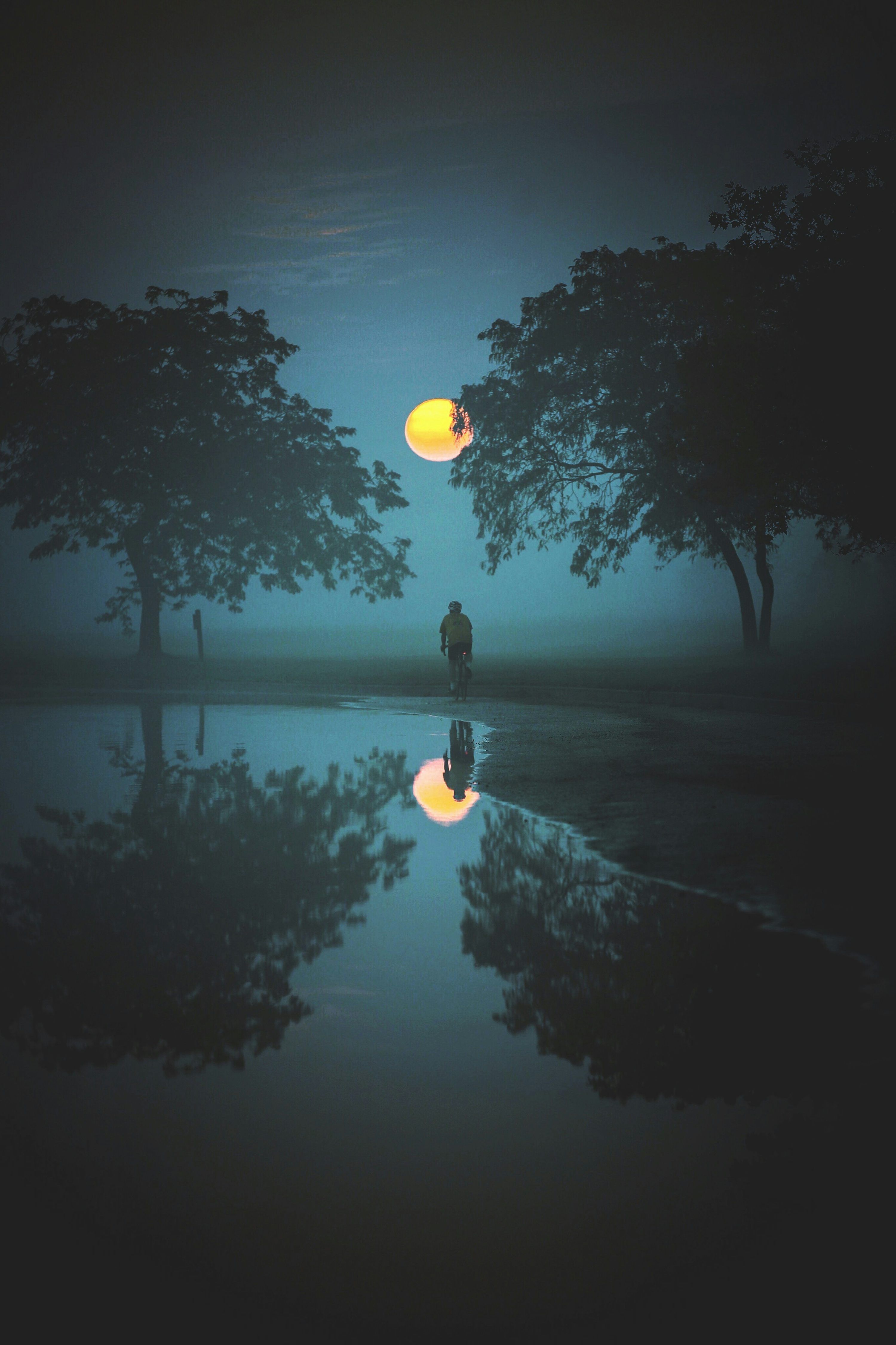 Moon Reflection Wallpapers - Top Free Moon Reflection Backgrounds ...