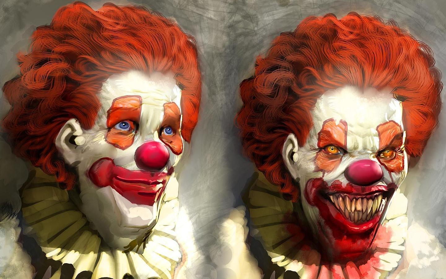1440x900 Scary Clown Wallpaper Photo