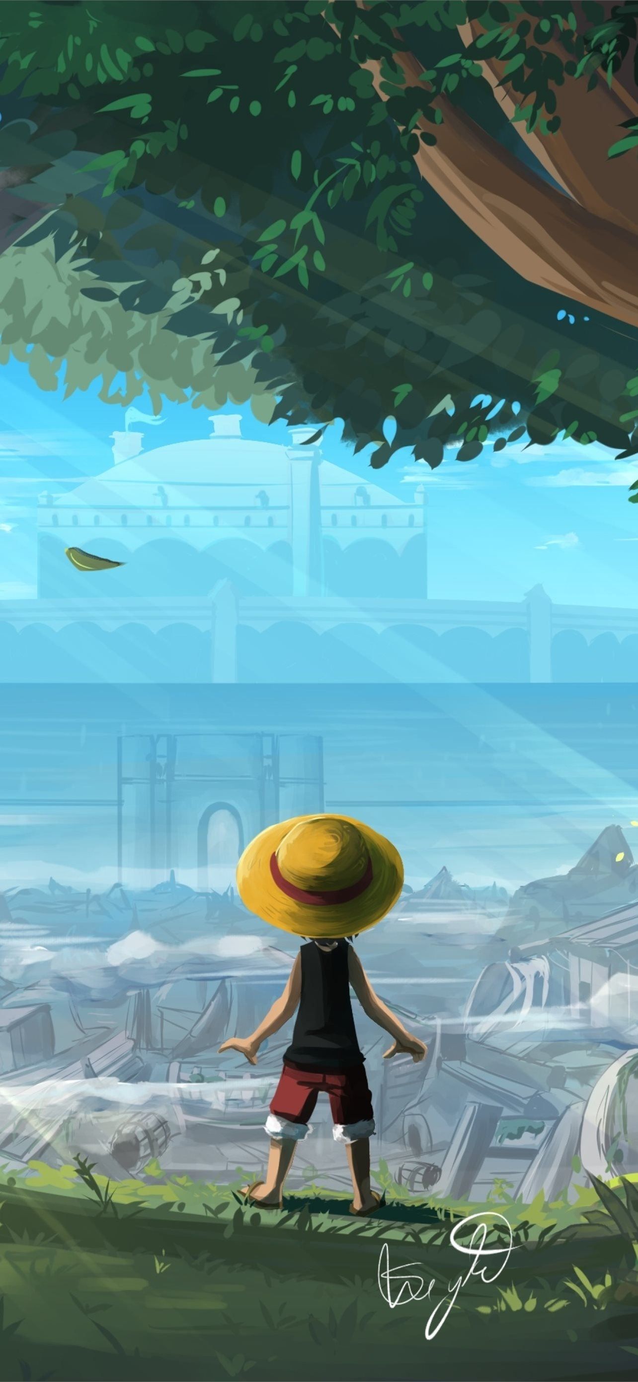 1284x2778 Child Luffy Wallpaper