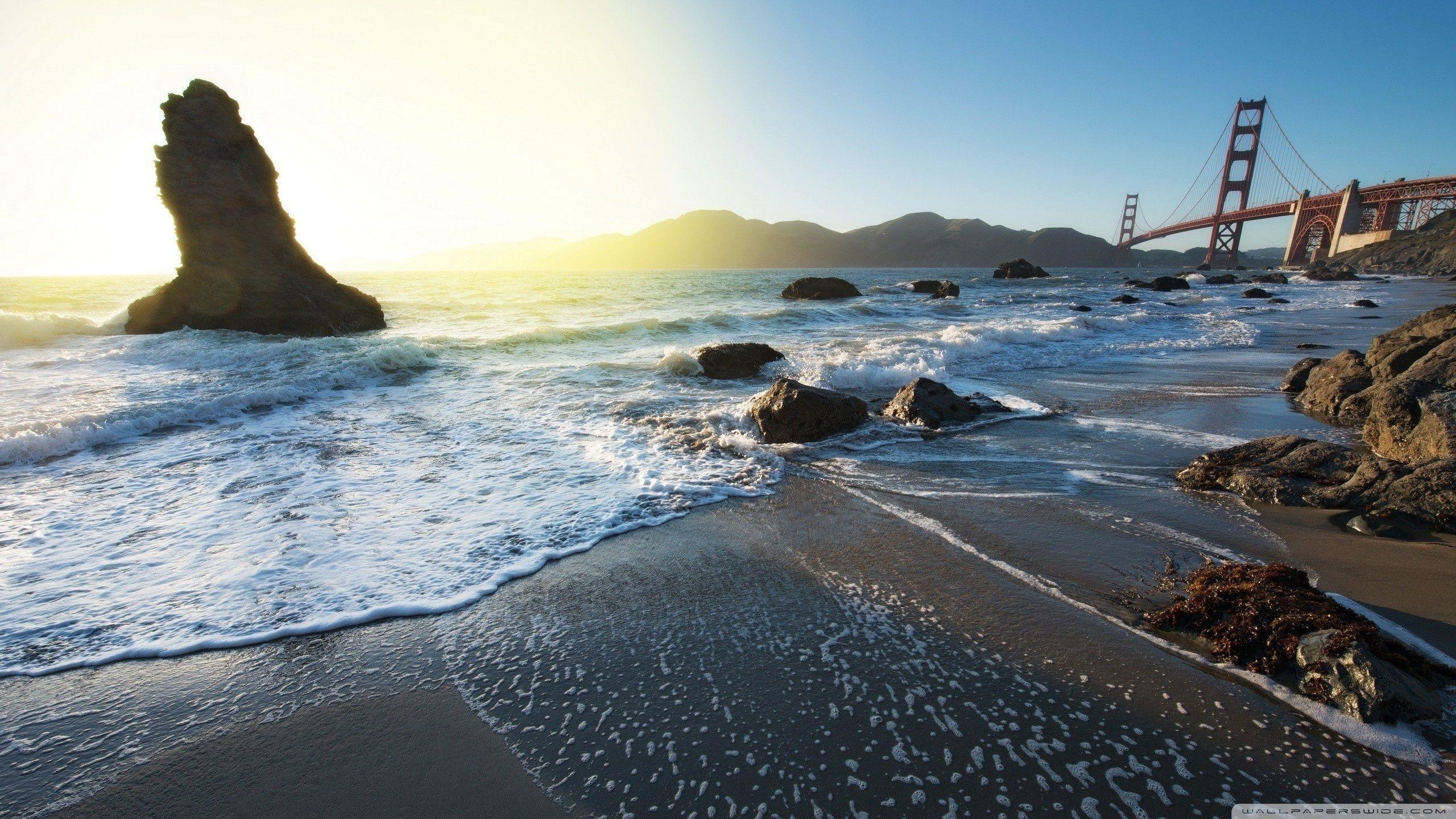 2560x1440 The Golden Gate Bridge From Marshall Beach ❤ 4K HD Desktop
