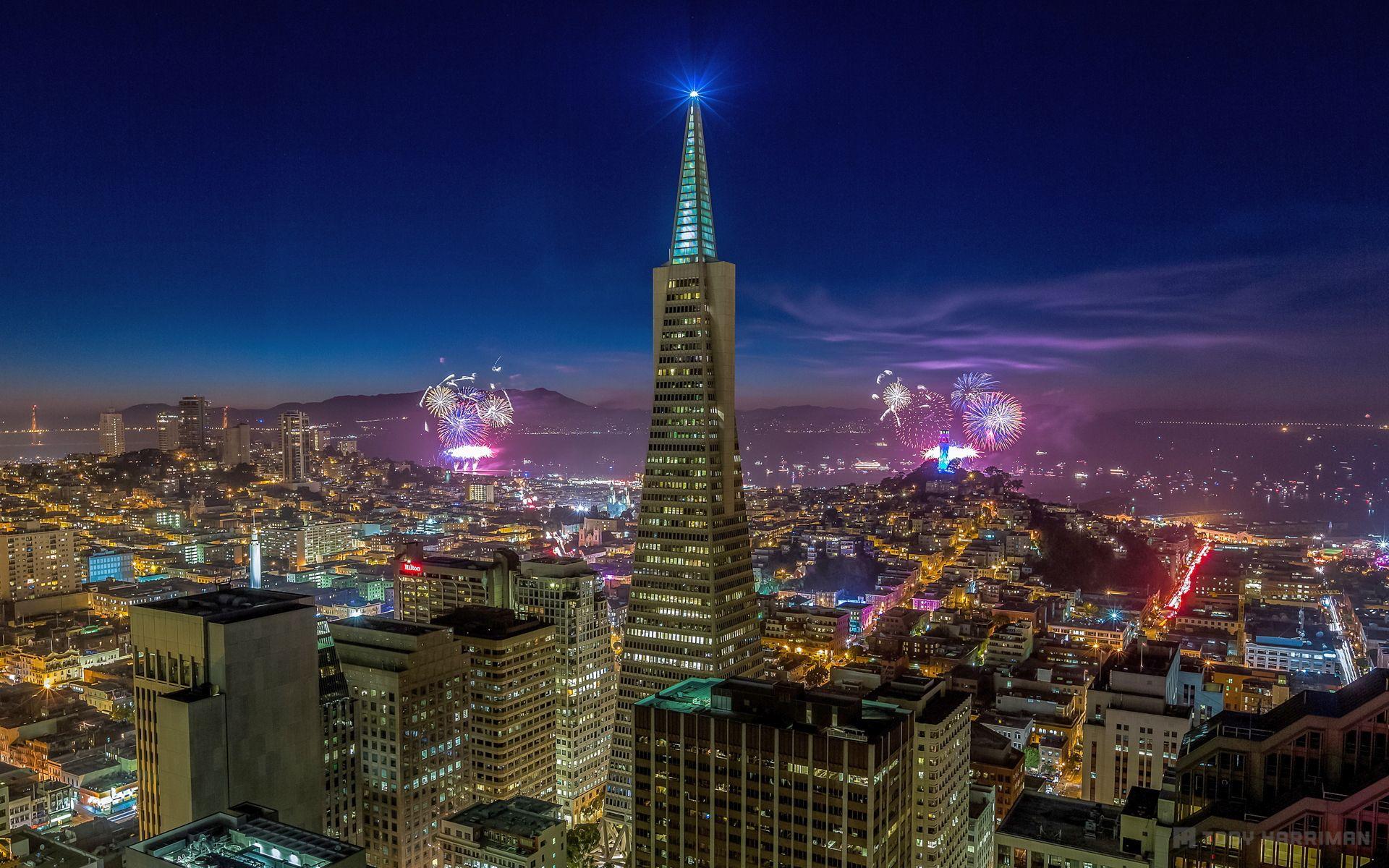 1920x1200 San francisco skyline night