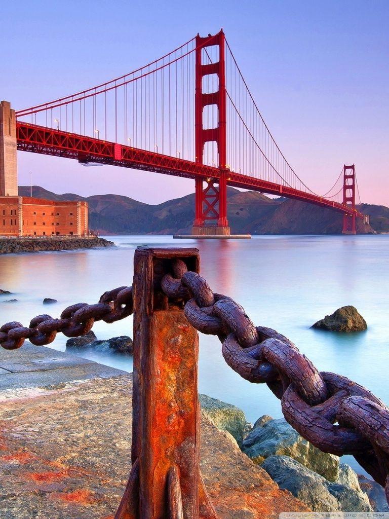 768x1024 Golden Gate Bridge San Francisco ❤ 4K HD Desktop Wallpaper