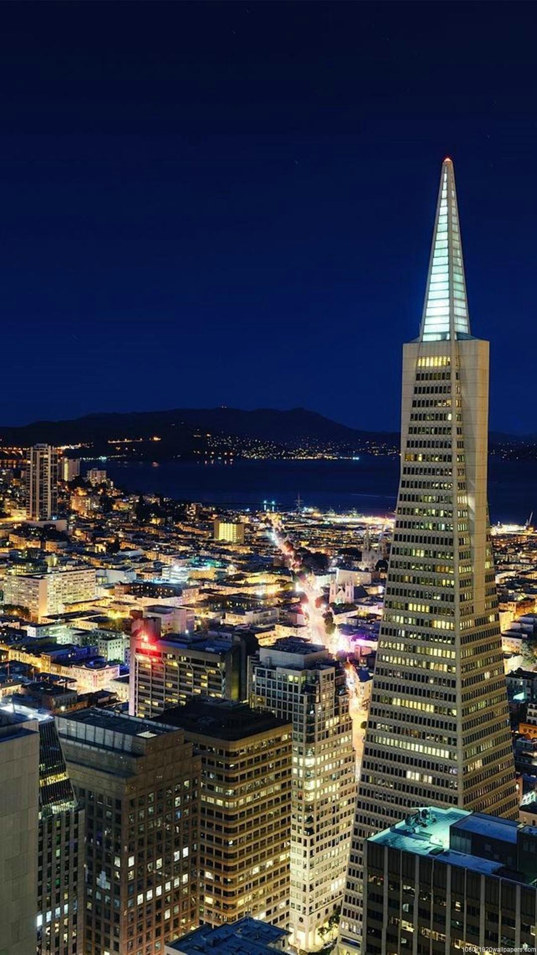 1080x1920 City Night San Francisco Wallpaper HD