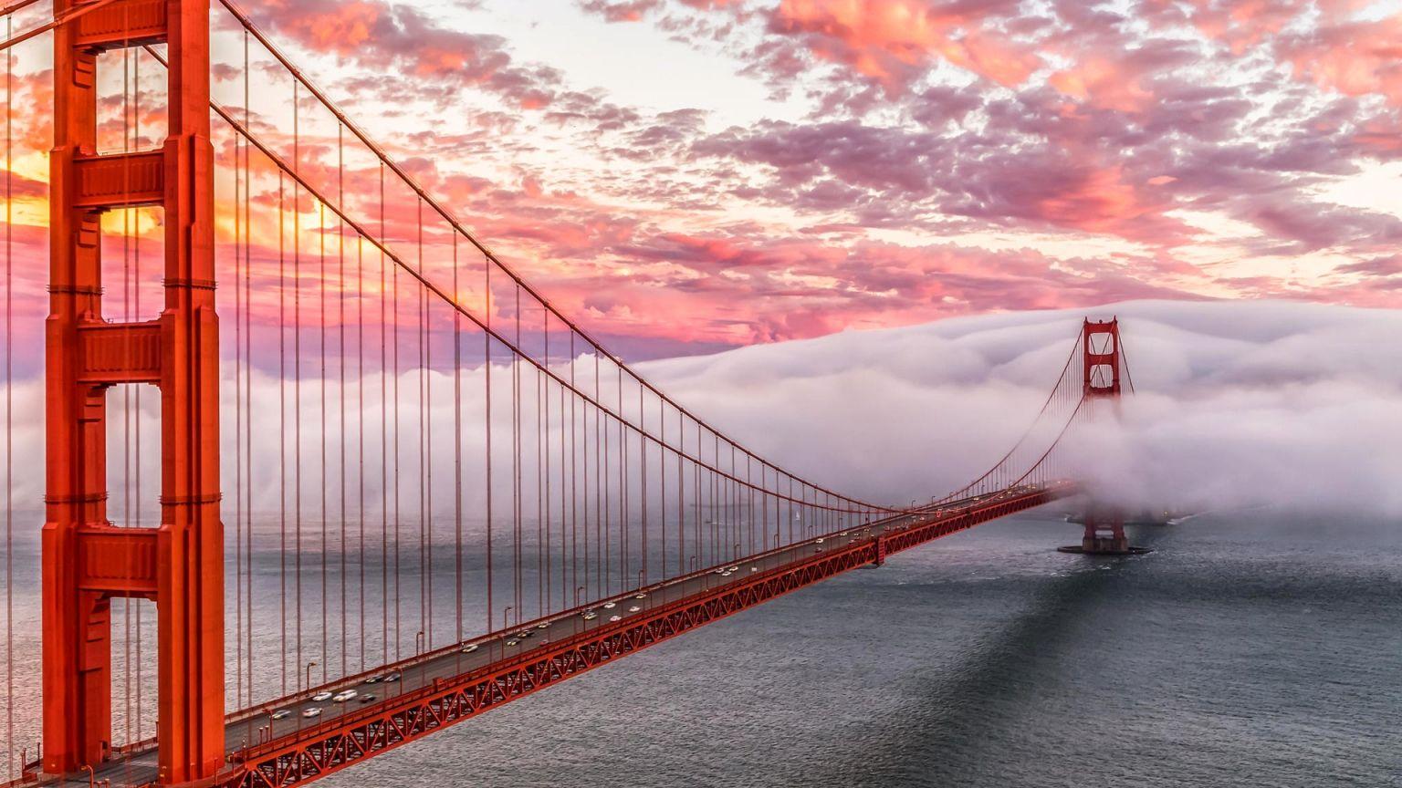 1536x864 Golden Gate Bridge in San Francisco HD Wallpaper