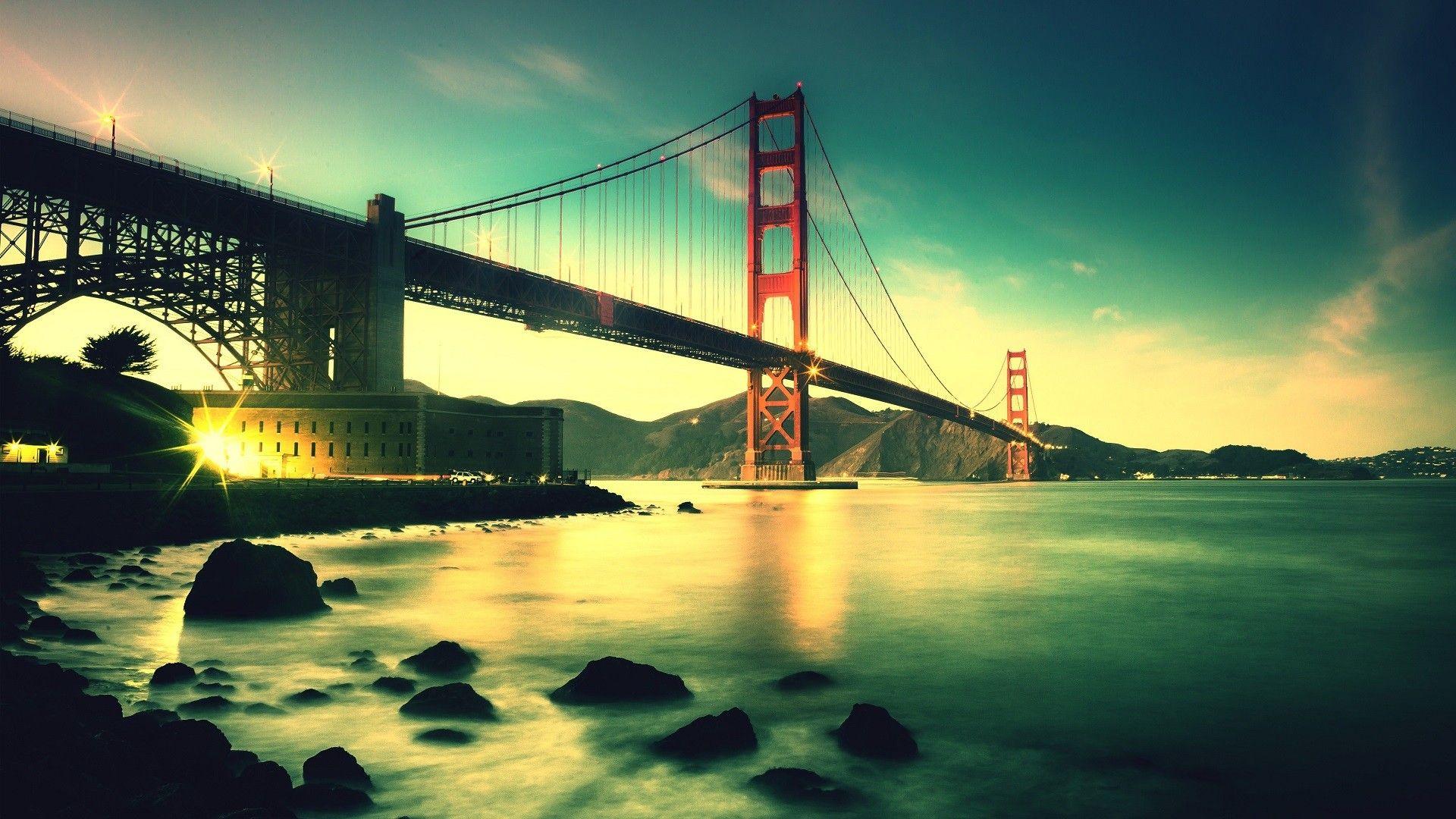 1920x1080 #sea, #sunset, #long exposure, #San Francisco