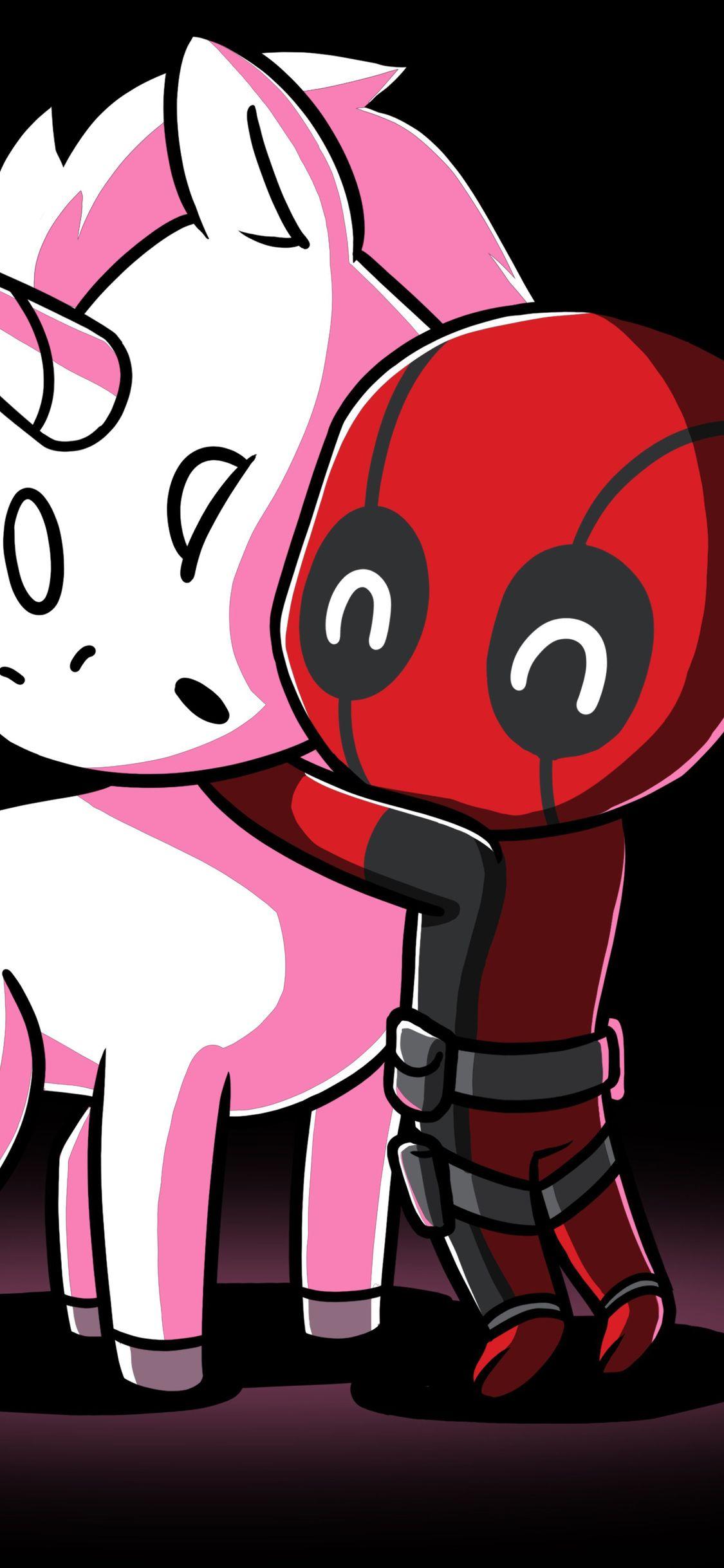 1125x2436 Deadpool Loves Unicorns iPhone XS, iPhone iPhone