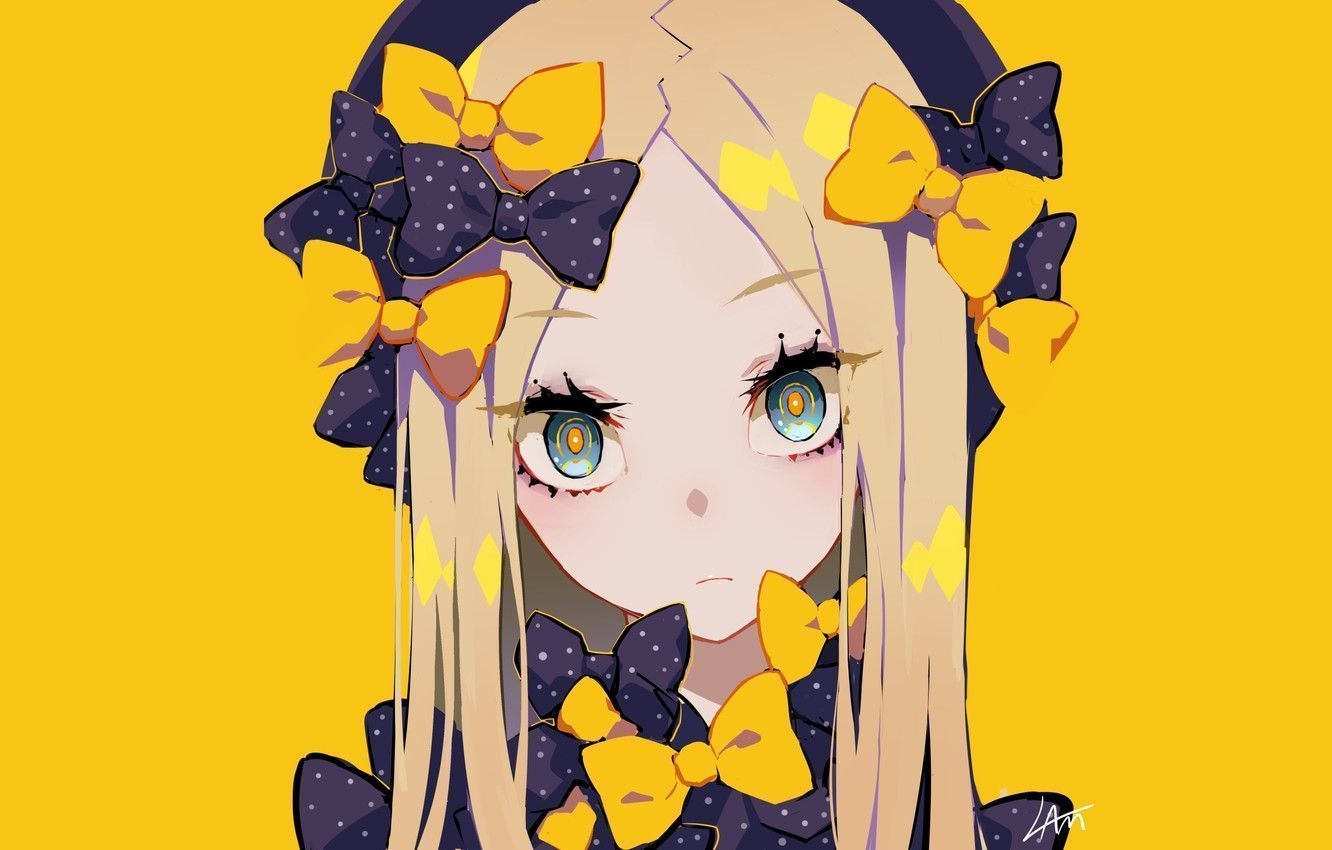 1332x850 Yellow Anime Girl Wallpaper