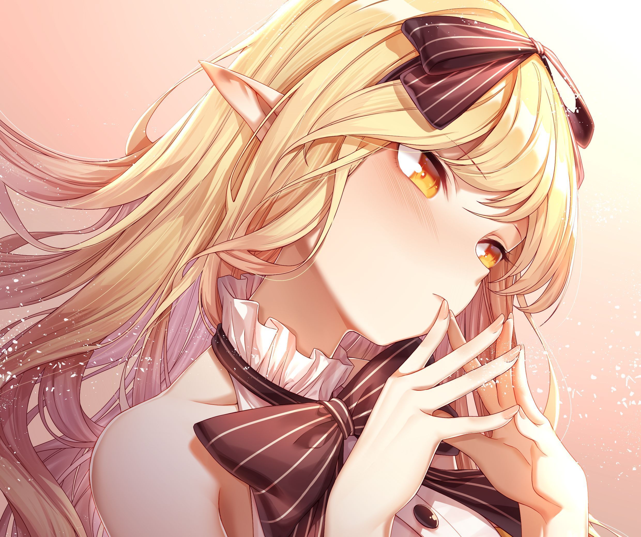 2480x2080 Mobile wallpaper: Anime, Blonde, Elf