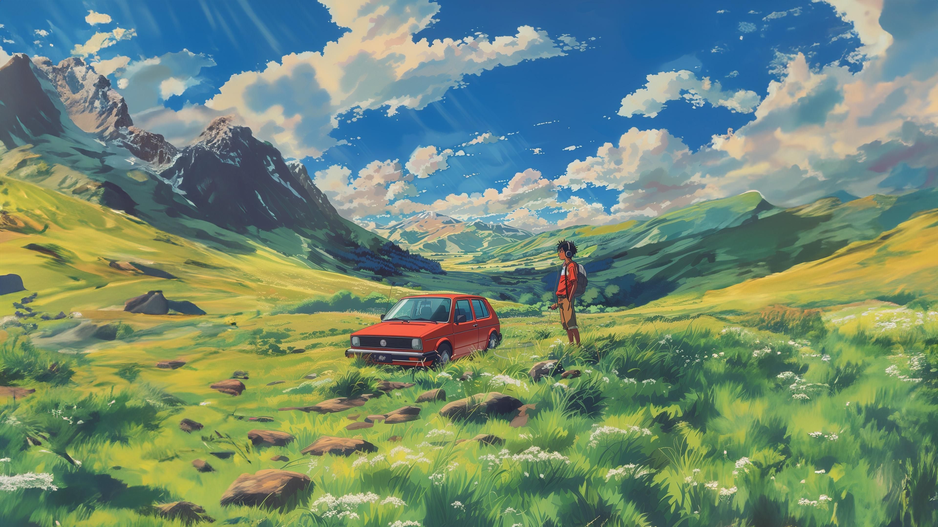 3840x2160 Aesthetic Lofi Style Wallpaper