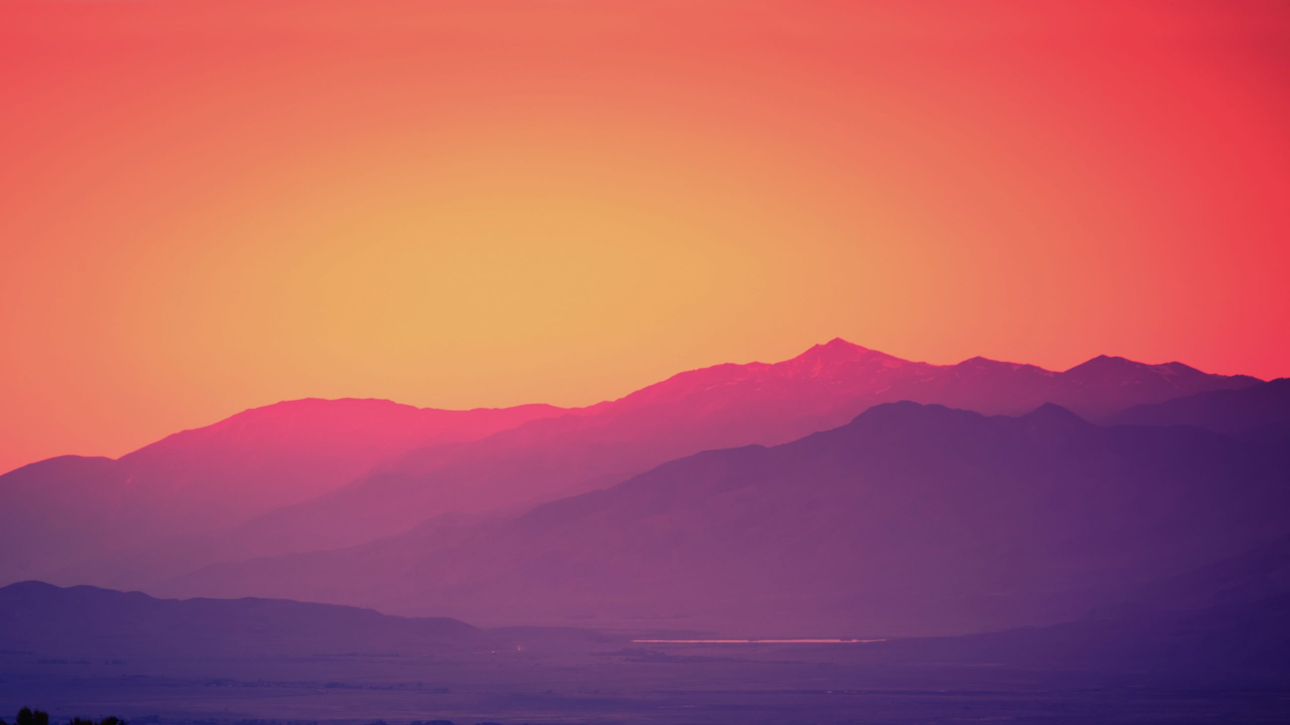 2560x1440 Lofi Mountain Wallpaper