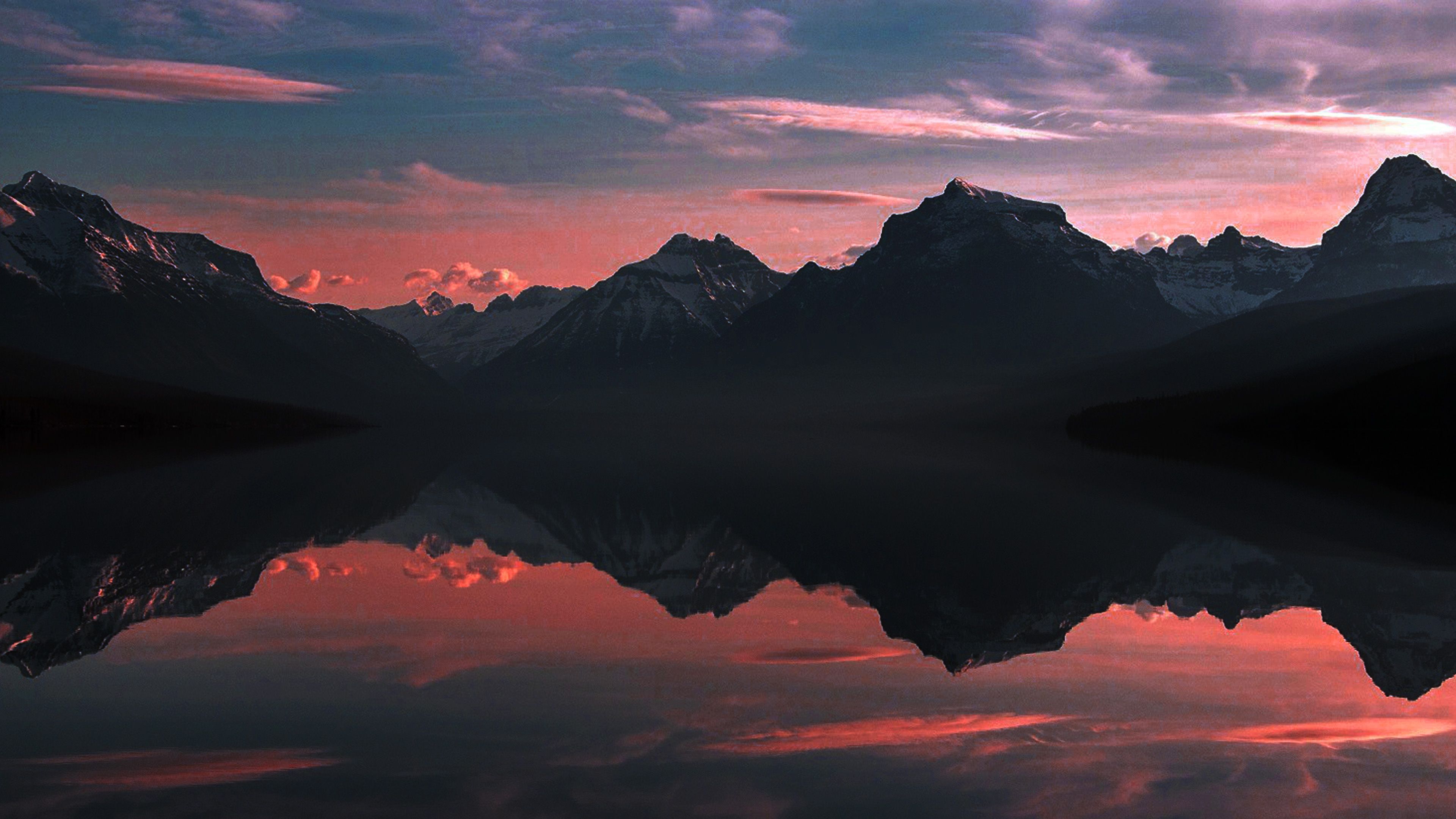 3840x2160 Lake Mcdonald Nature Mountain Sky