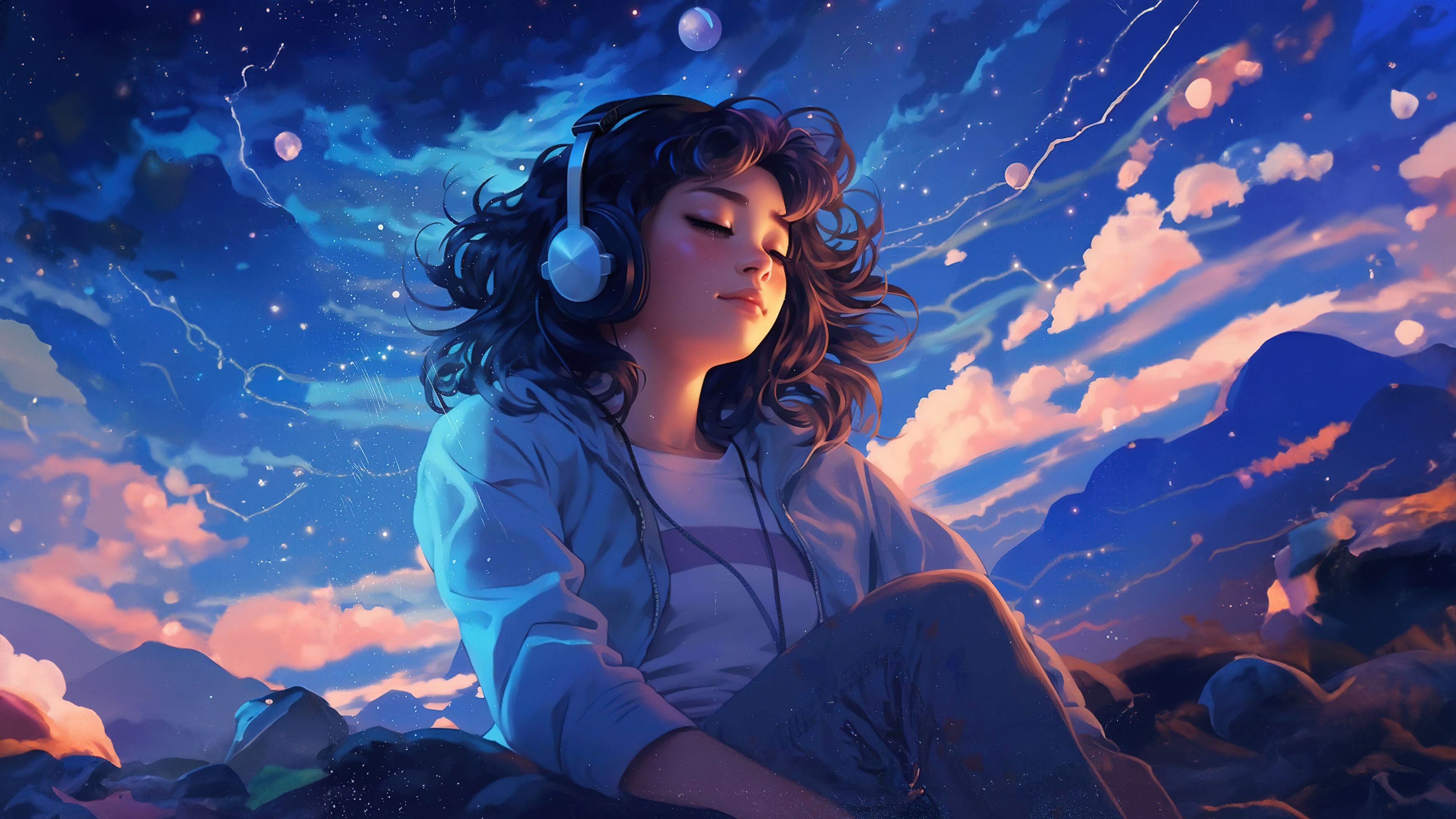 3840x2160 Lofi girl Wallpaper 4K, Surreal, Dreamy