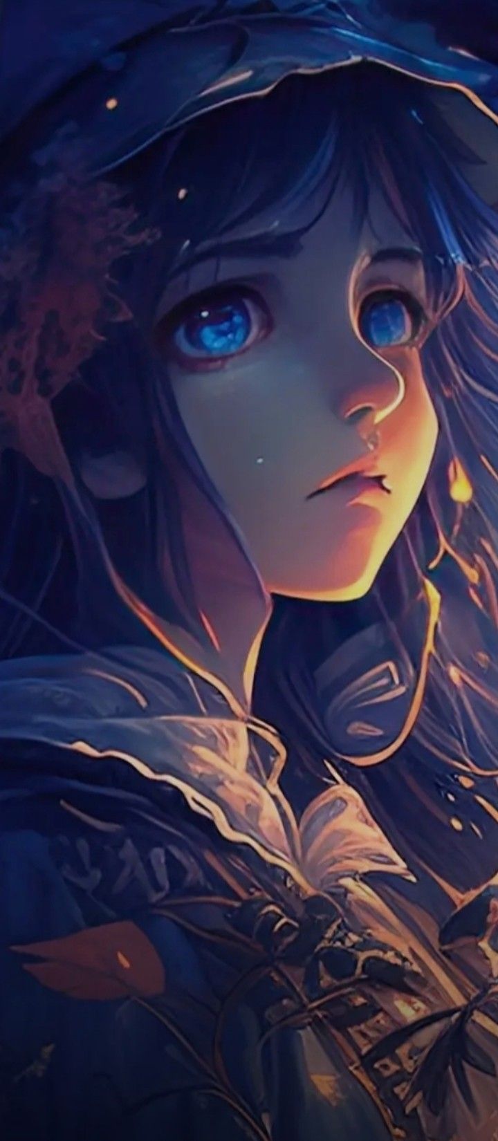 720x1650 Ultra HD dark wallpaper. illustration