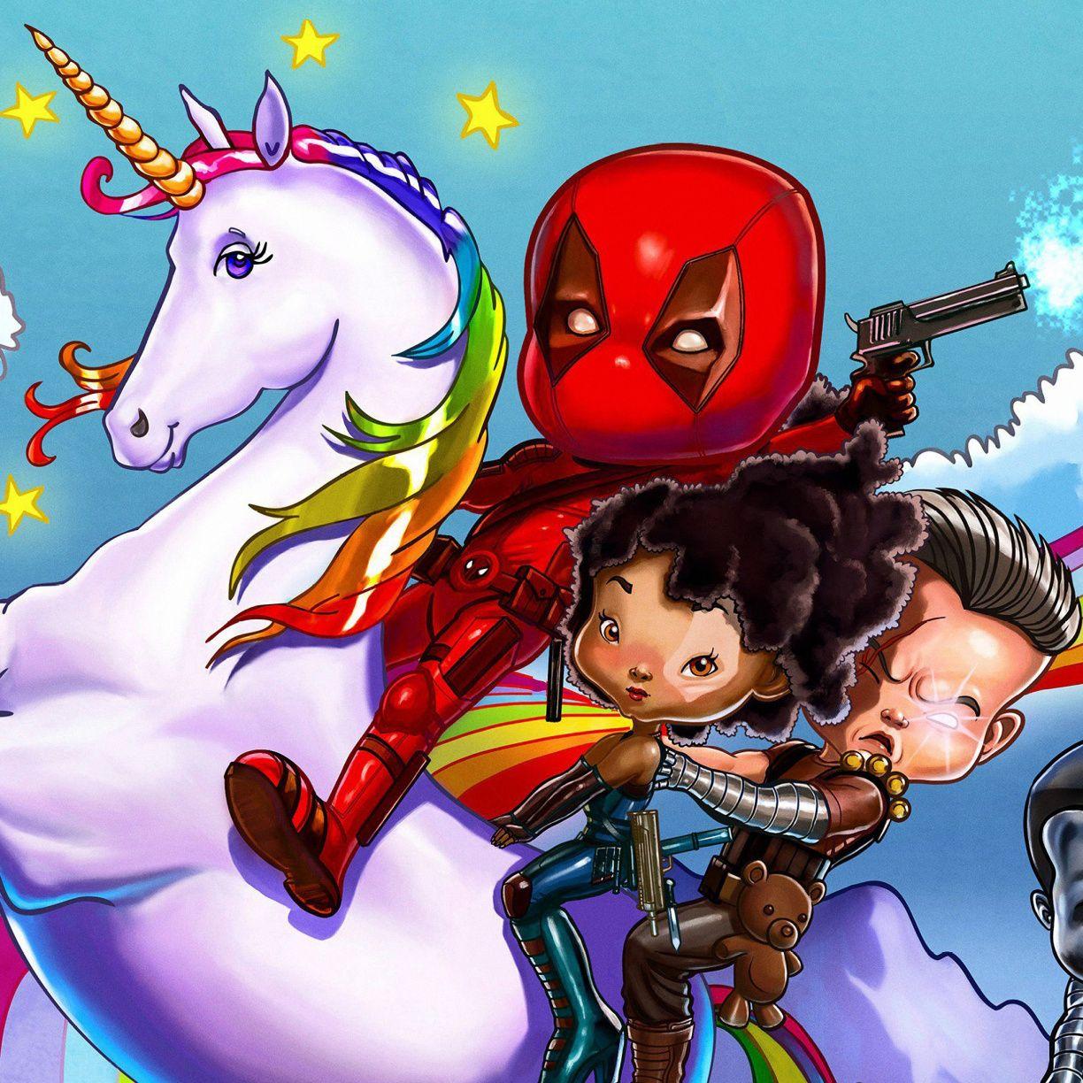 1224x1224 Desktop Wallpaper Deadpool Cartoon, Art, Deadpool