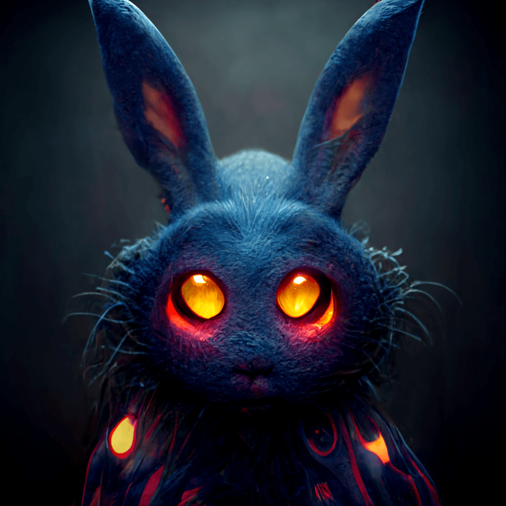 1024x1024 Evil Rabbit Wizard Rabbit NFT
