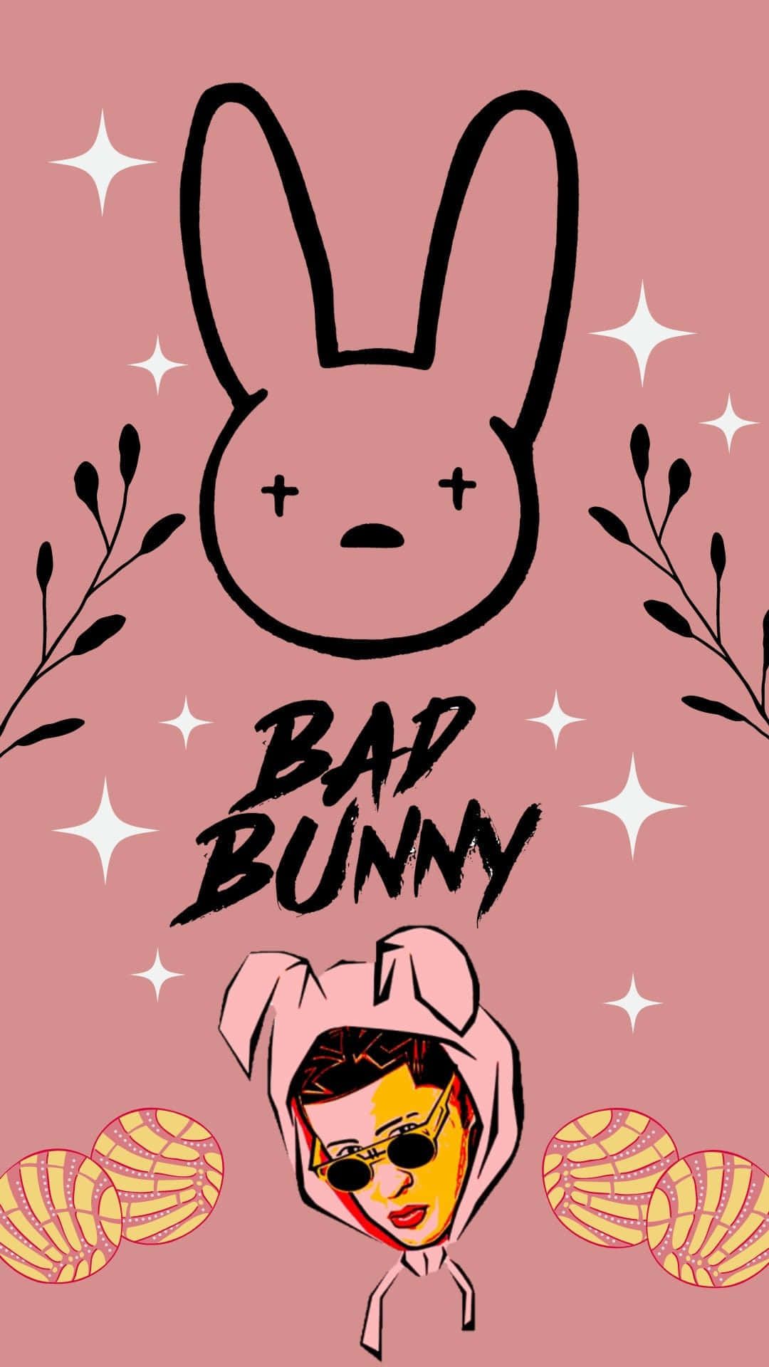1080x1920 Bad Bunny Pink Aesthetic Wallpaper