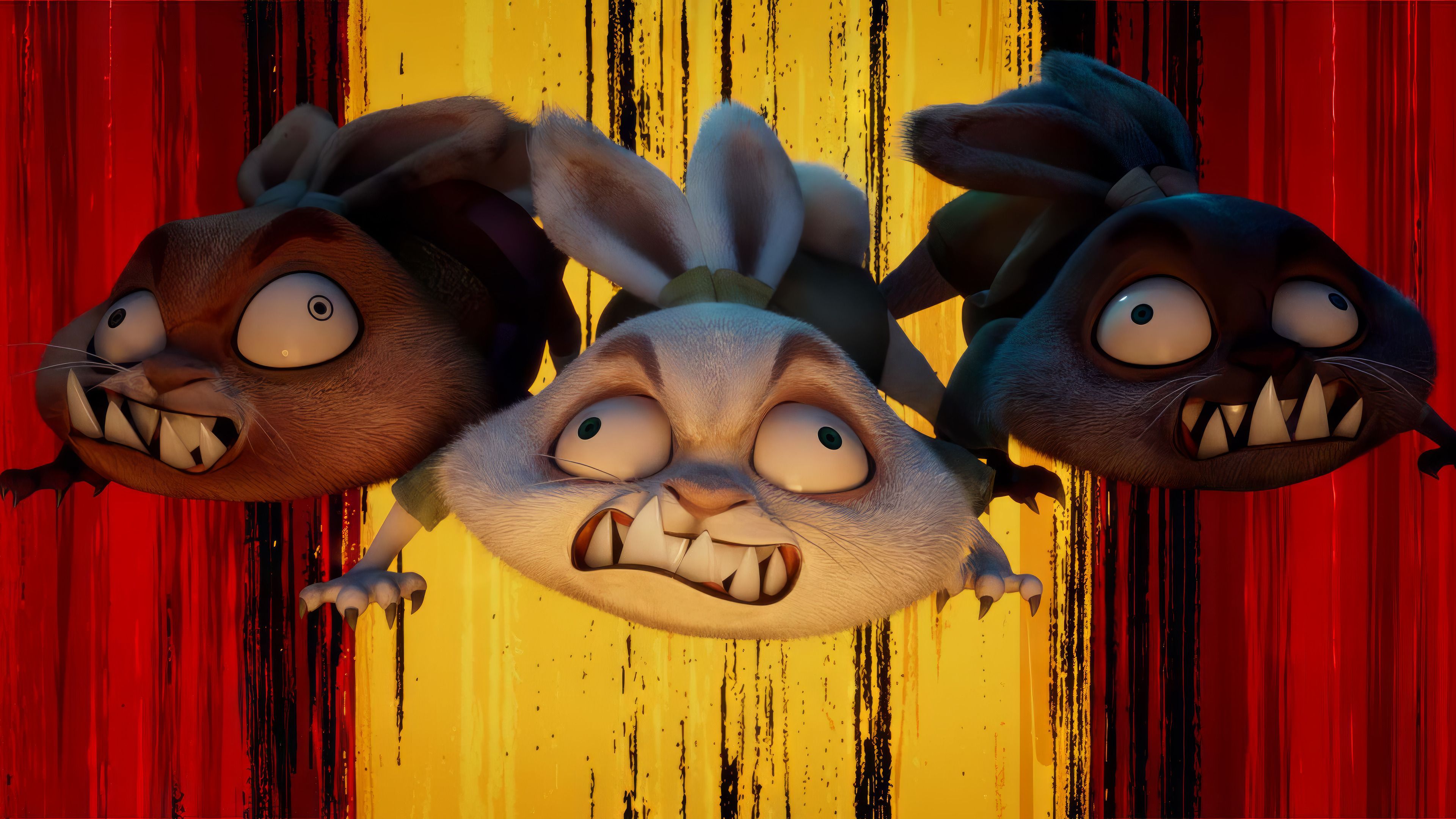 3840x2160 Kung Fu Panda 4 Bad Bunnies 4K