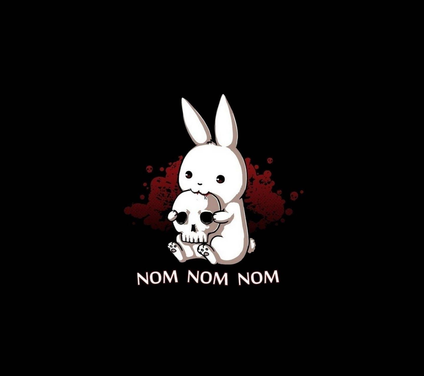 1440x1280 Cute Bunny Wallpaper