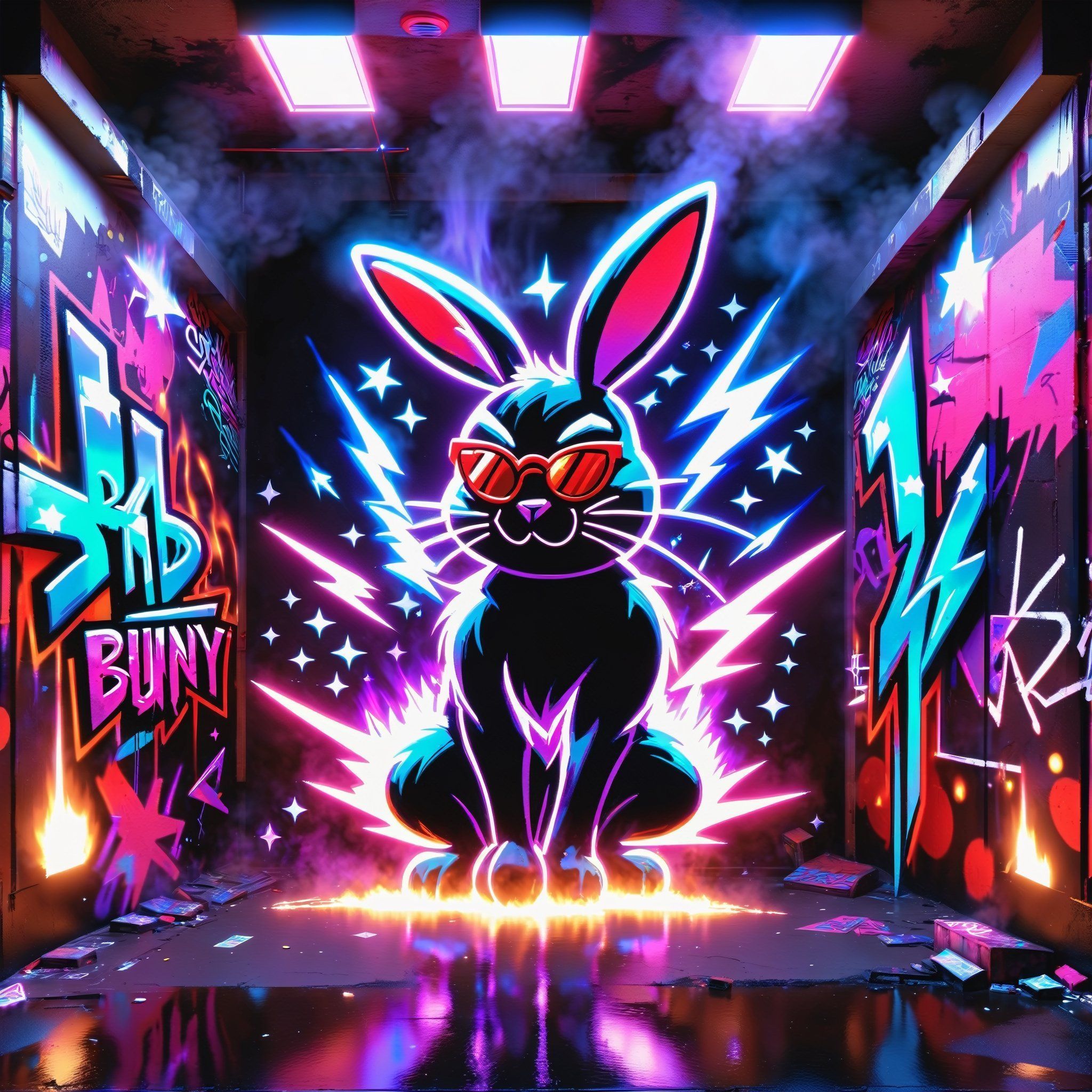 2048x2048 Bad Bunny Profile work. image created