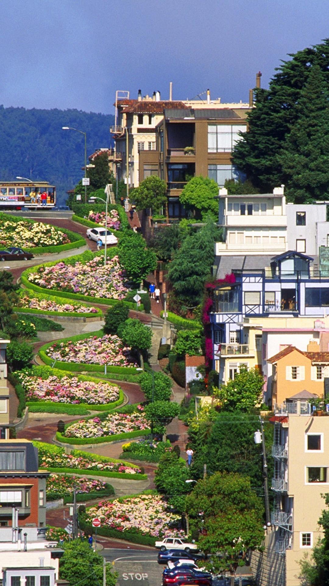 1080x1920 Lombard Street Wallpaper