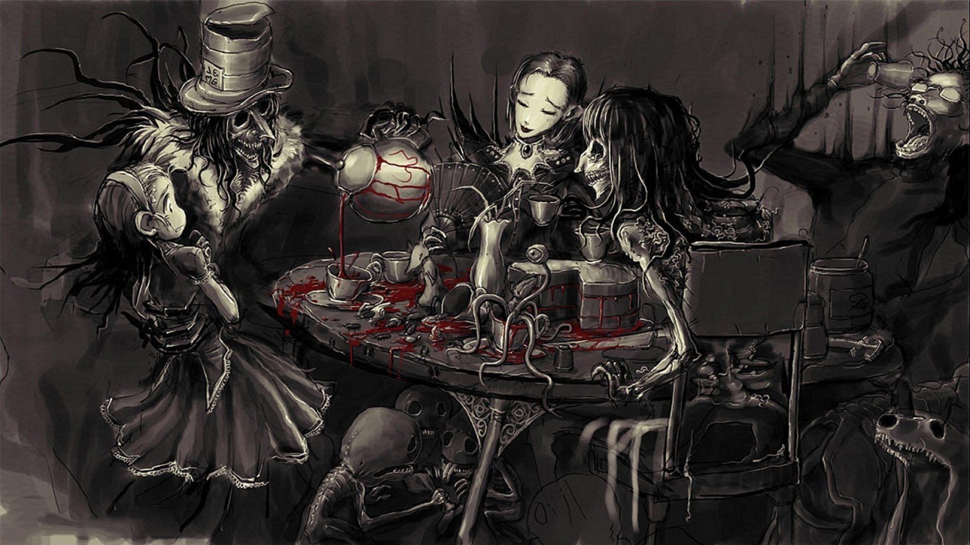 1920x1080 dark, Creepy, Scary, Horror, Evil Wallpaper HD / Desktop